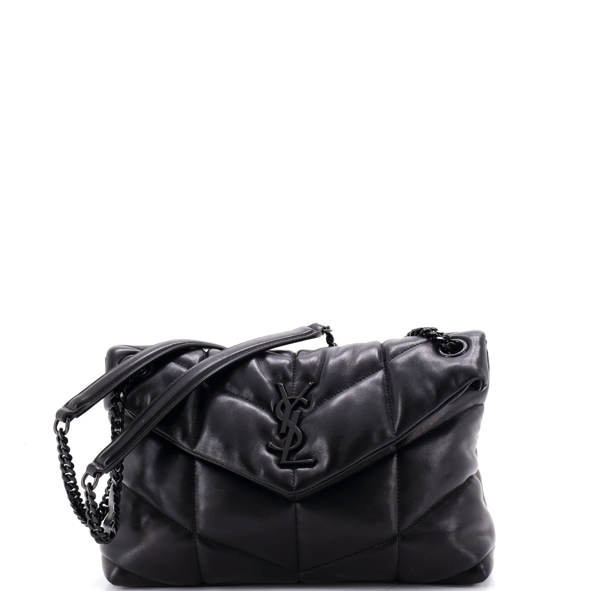 Loulou Puffer Shoulder Bag Quilted Leather Small
