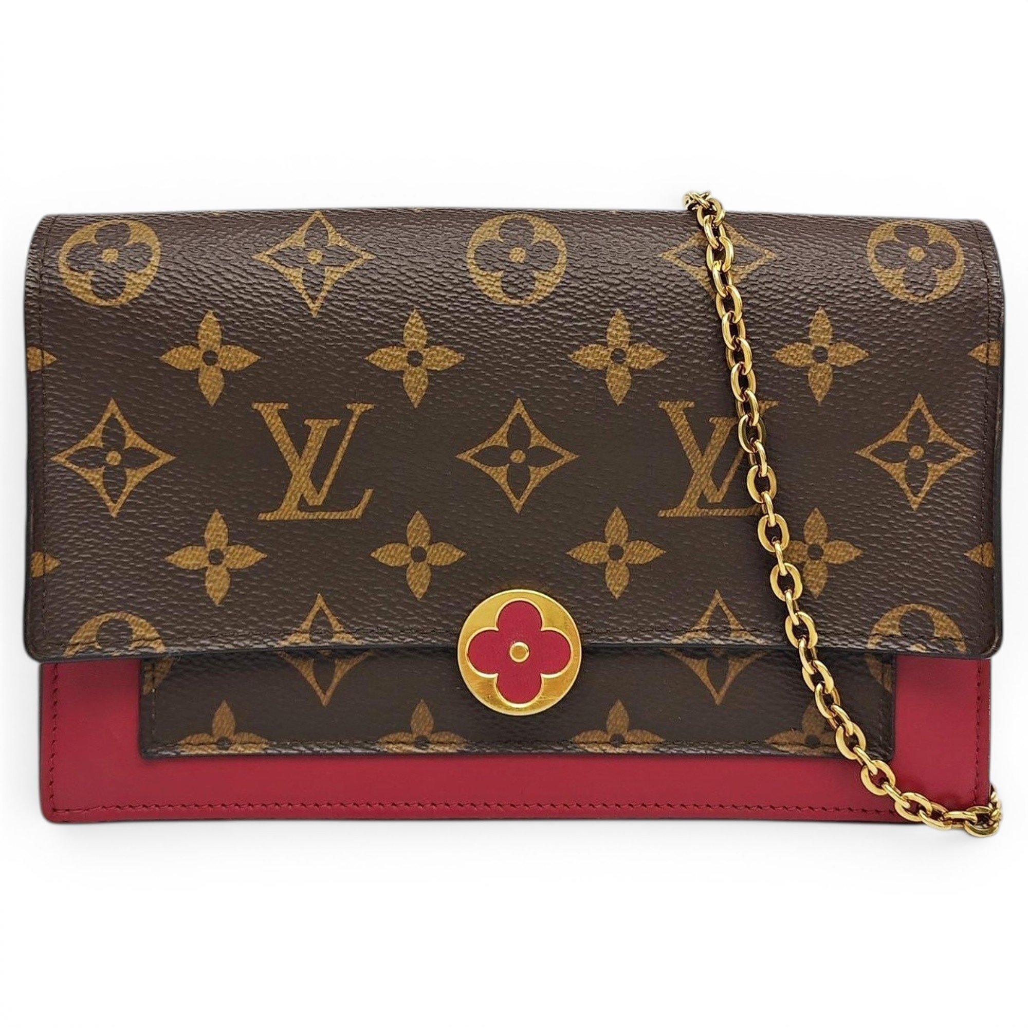 Chaîne Flore leather handbag