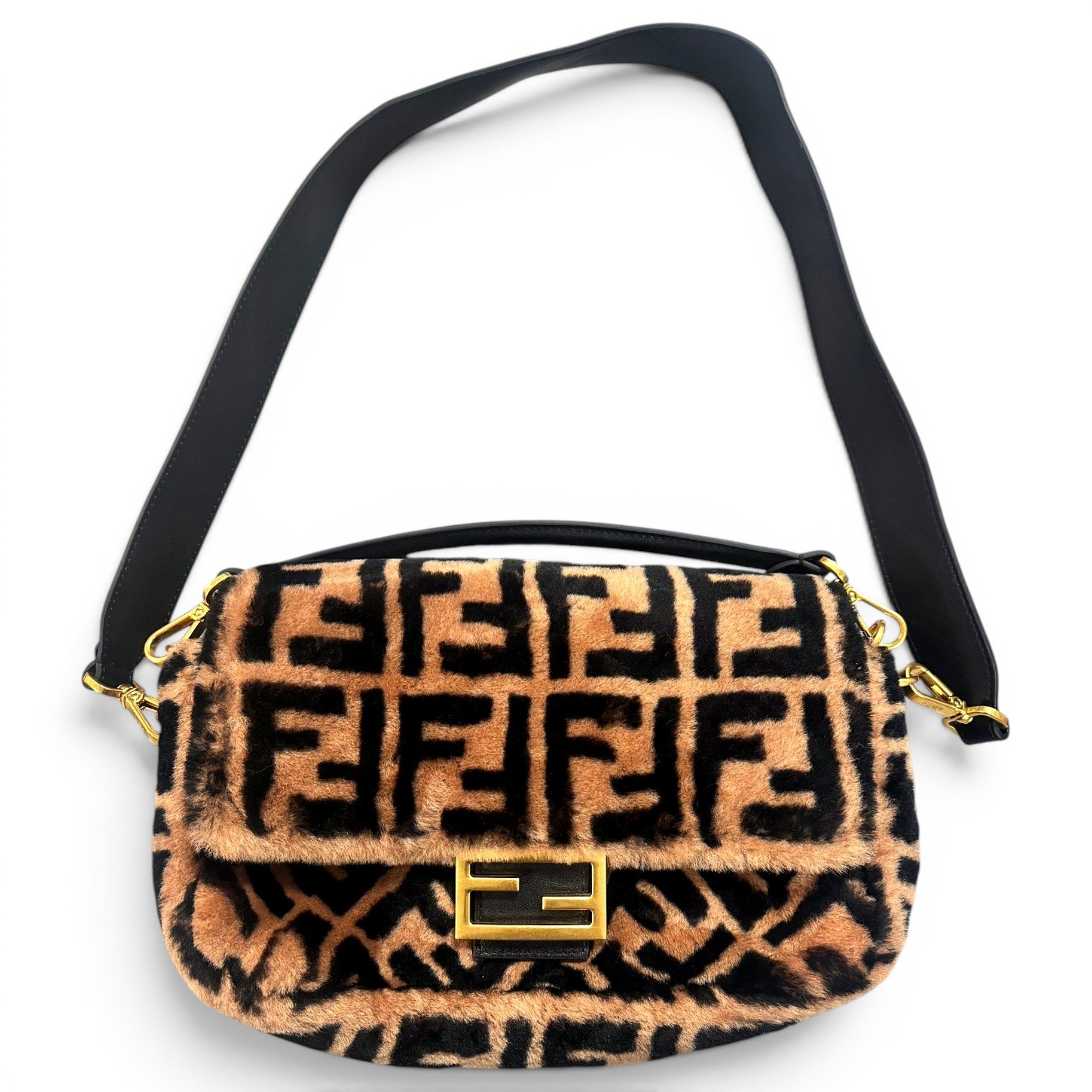 Baguette wool handbag