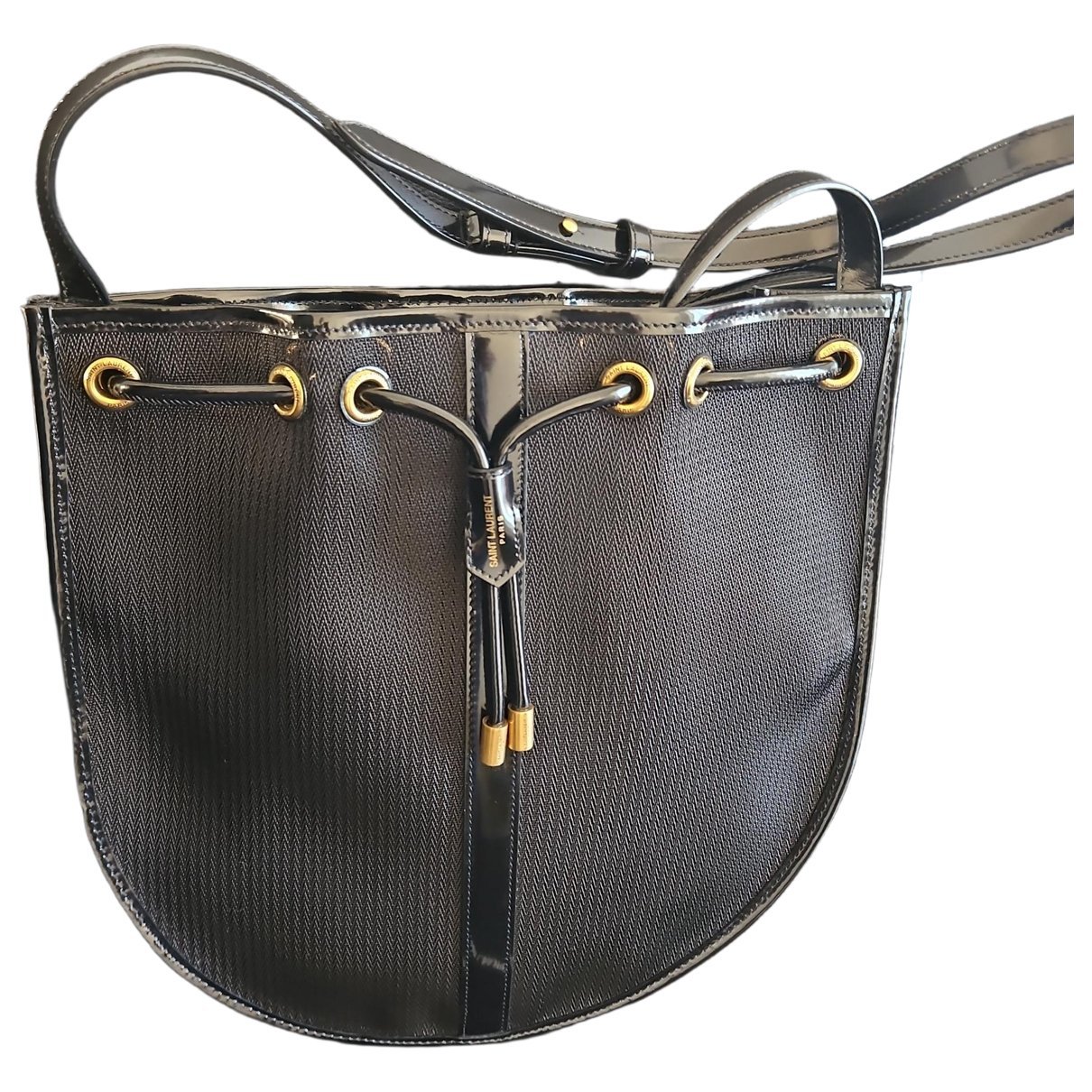 Jamie Pochon patent leather handbag