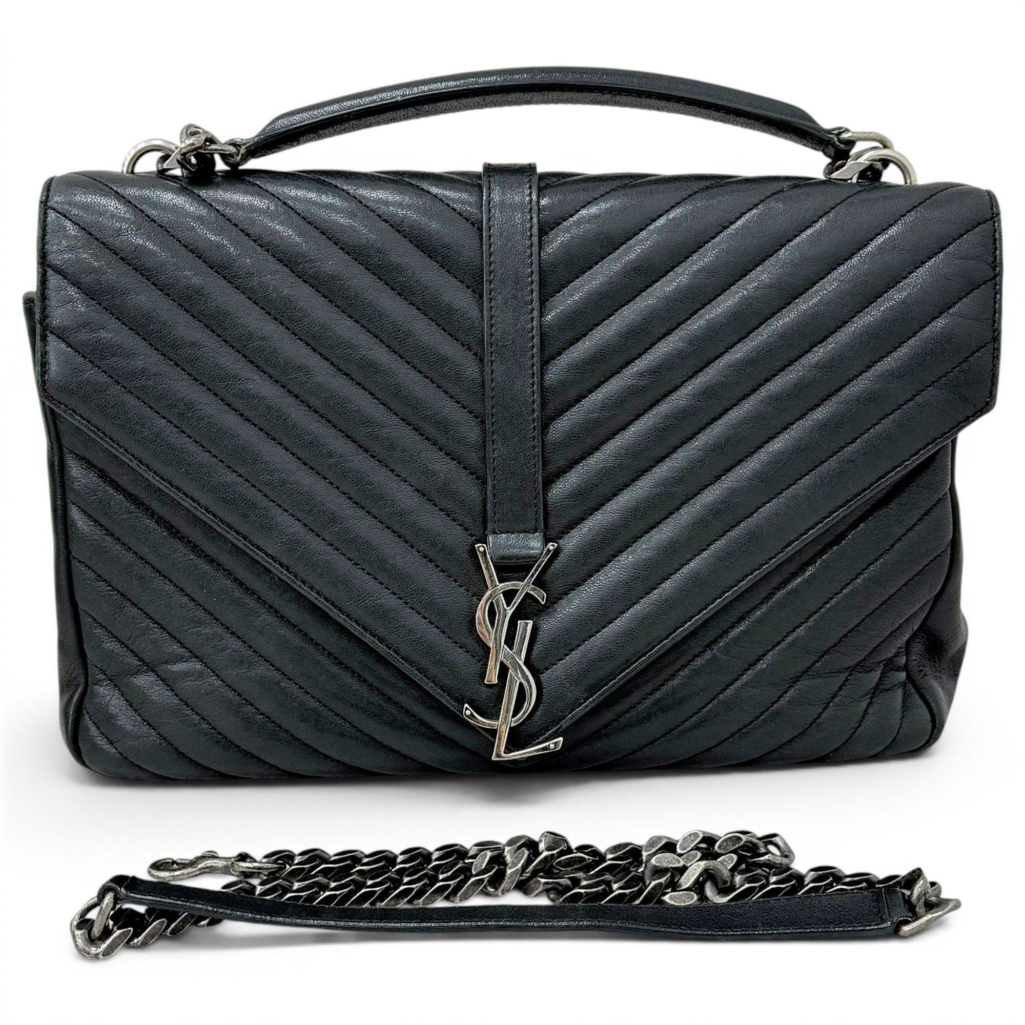 Collége monogramme leather handbag