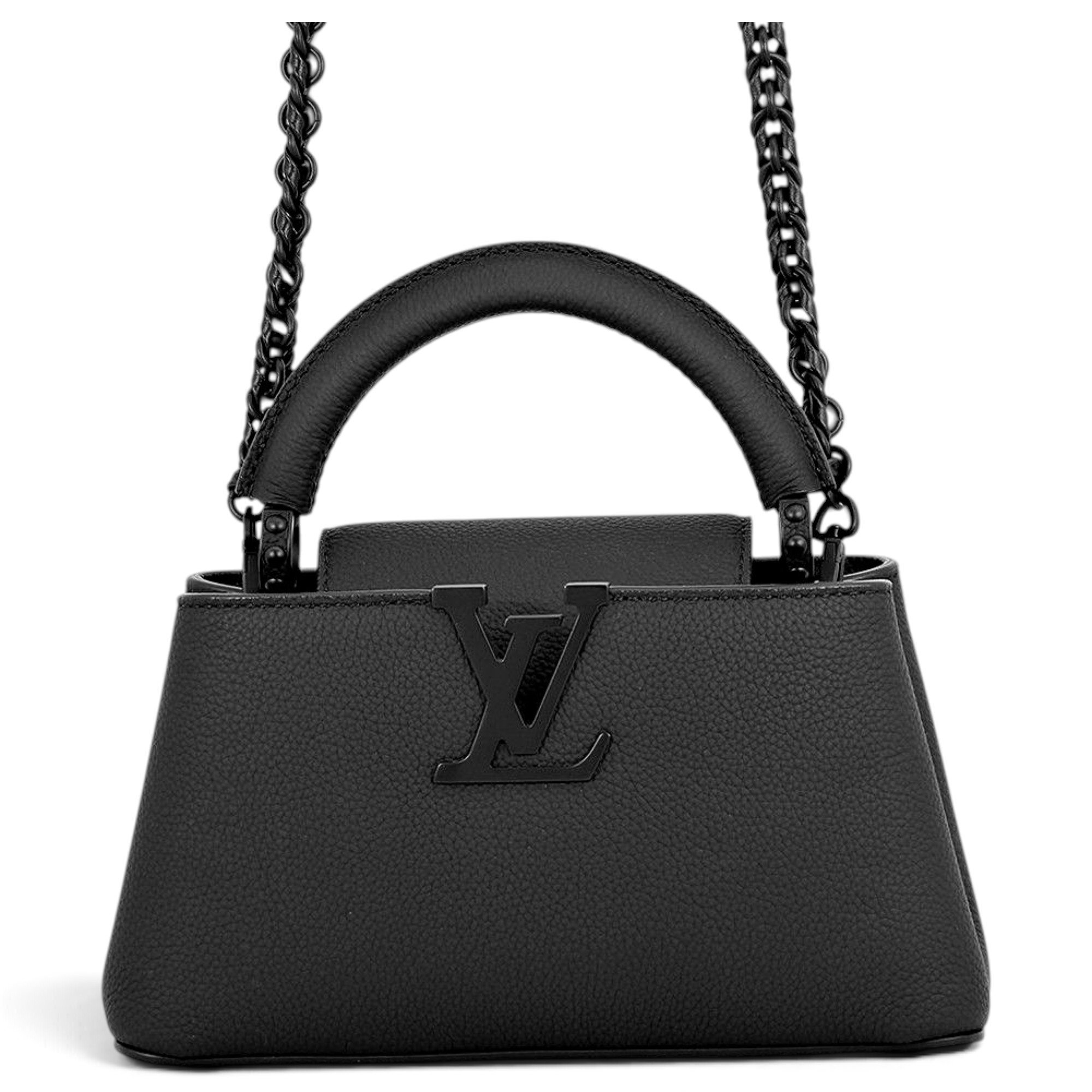 Capucines pony-style calfskin handbag