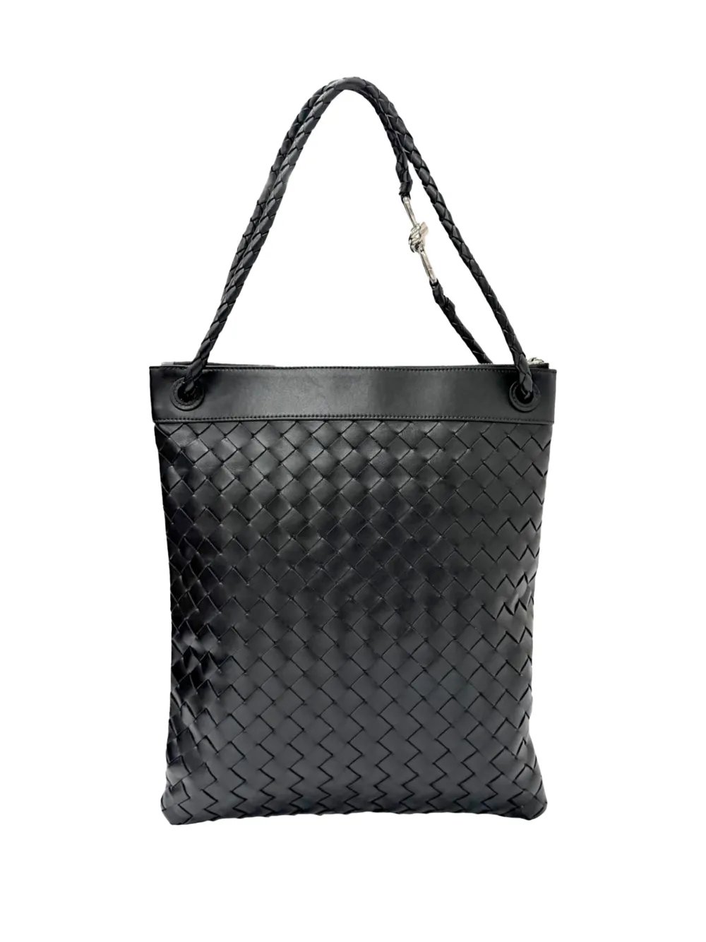2012-2026 Nappa Intrecciato Andiamo Flat Messenger Bag crossbody bag