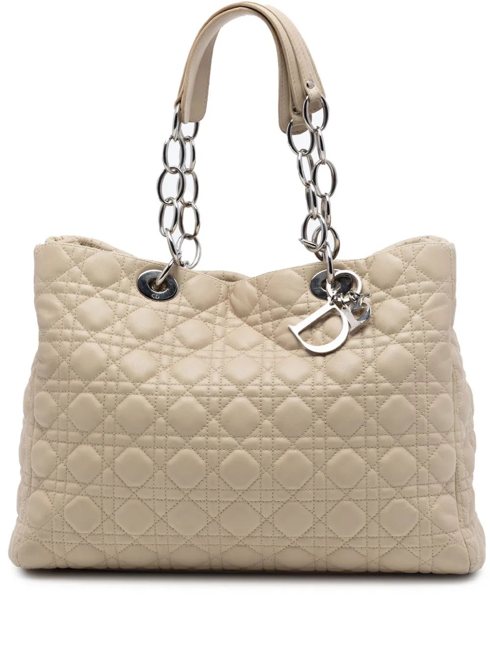 2012 Large Lambskin Cannage Lady Dior Soft Shopping tote bag