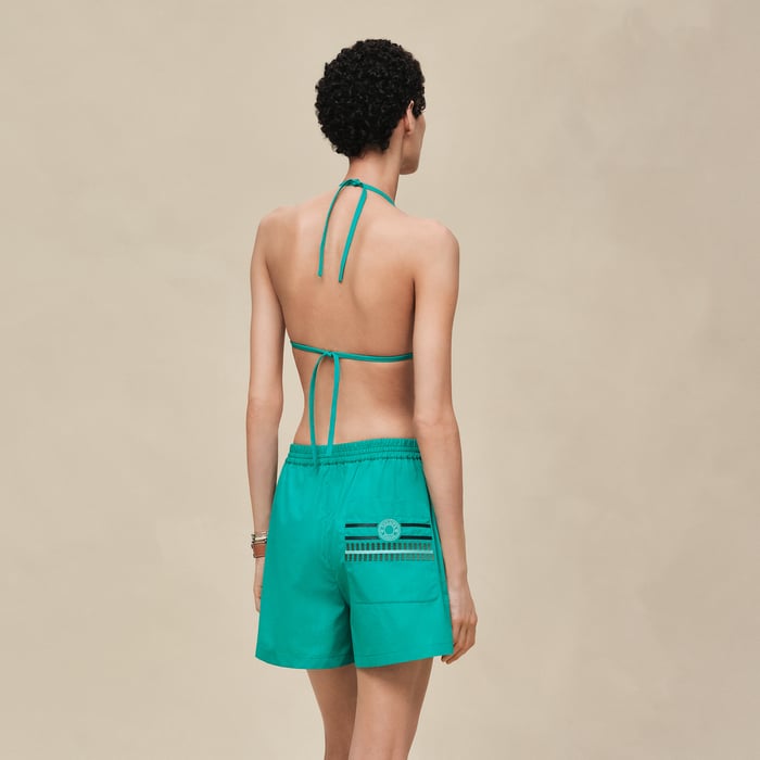 Vert Tourmaline Embroidered Shorts