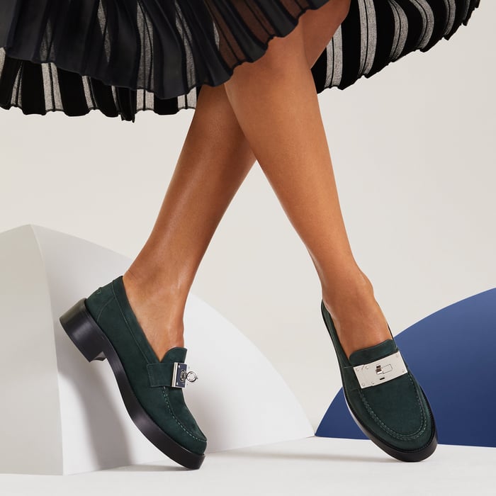 Vert Foncé Mocassim Hot