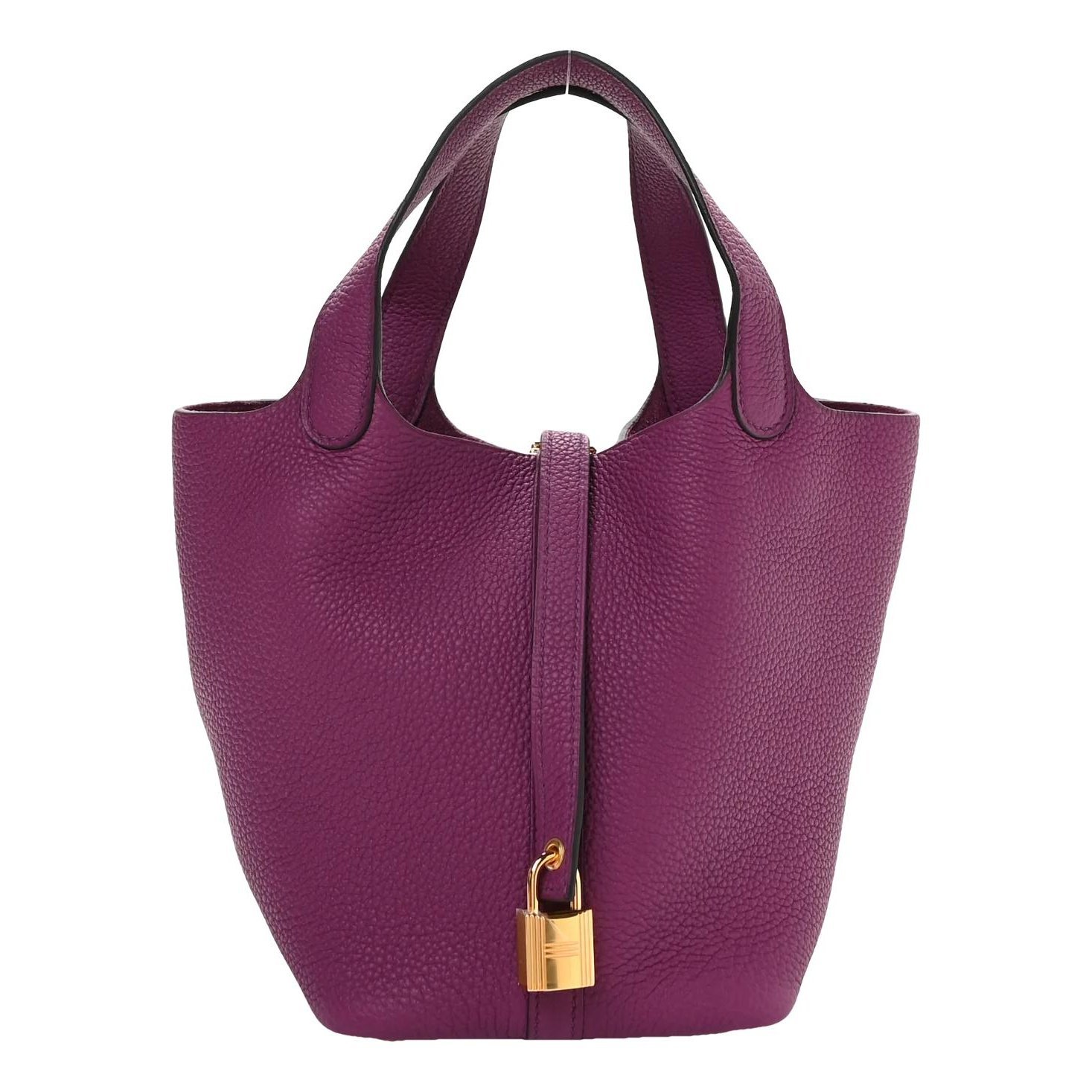 Hermes Picotin 18 Handbag Anemone Clemence Leather