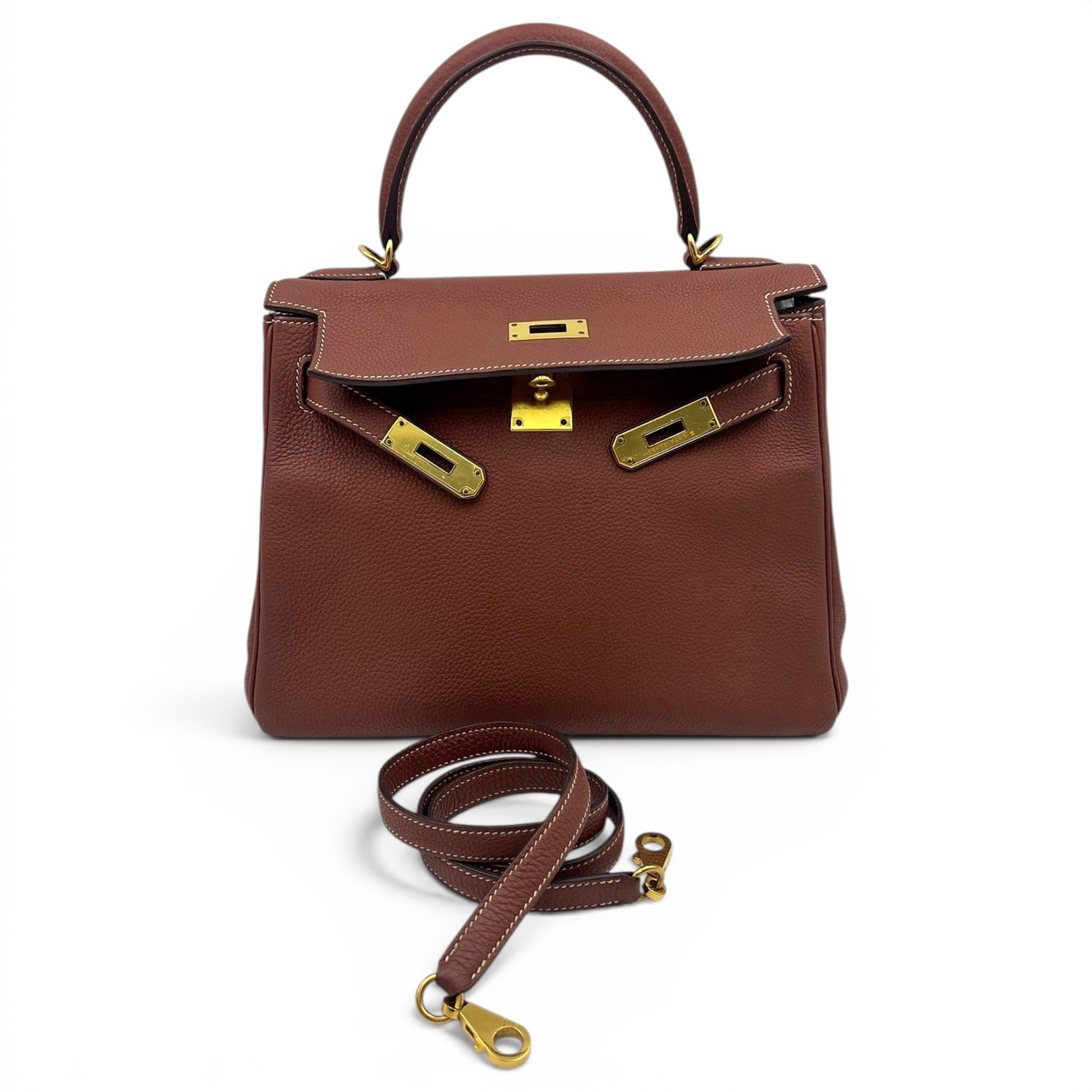 Kelly 28 leather handbag