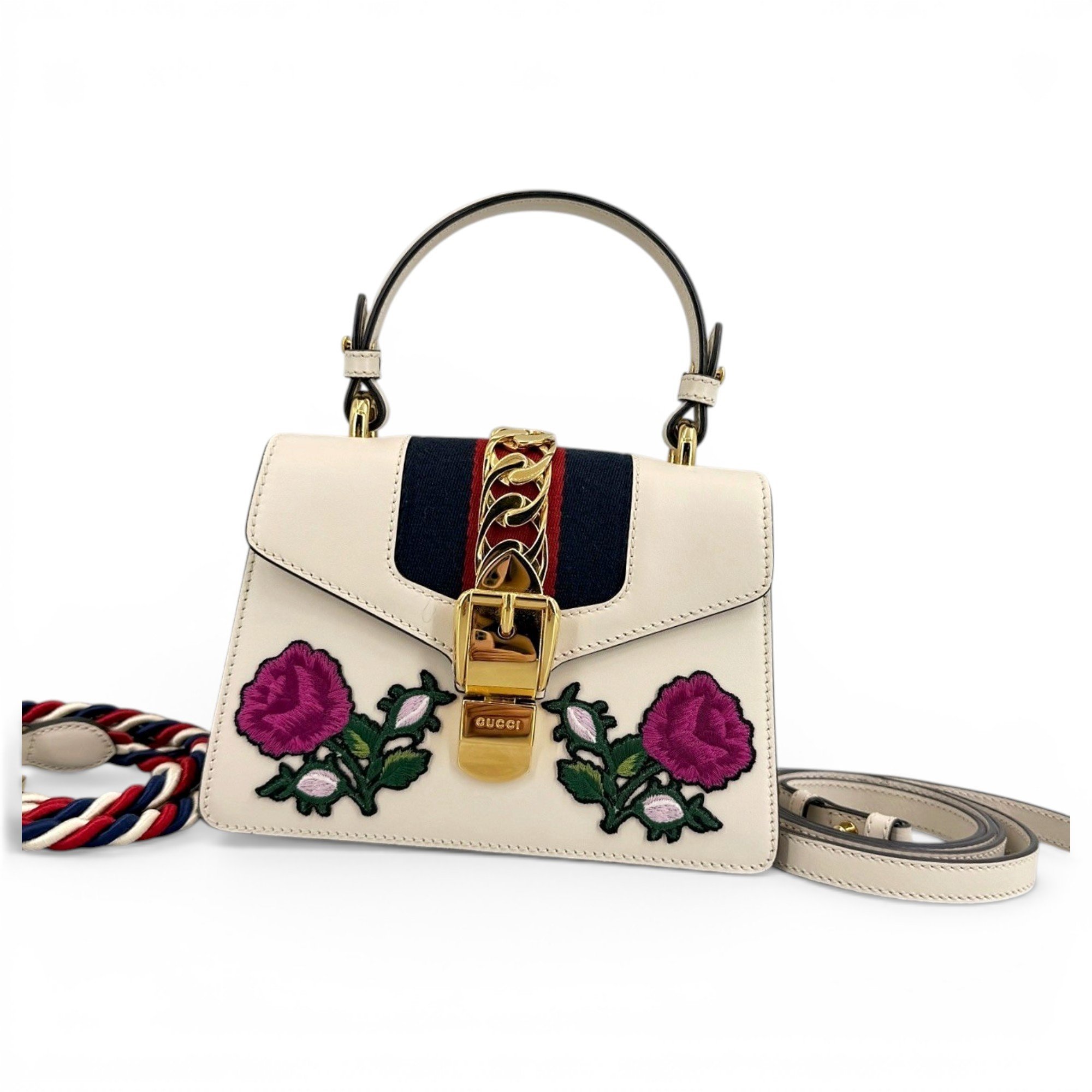 Sylvie Top Handle leather handbag