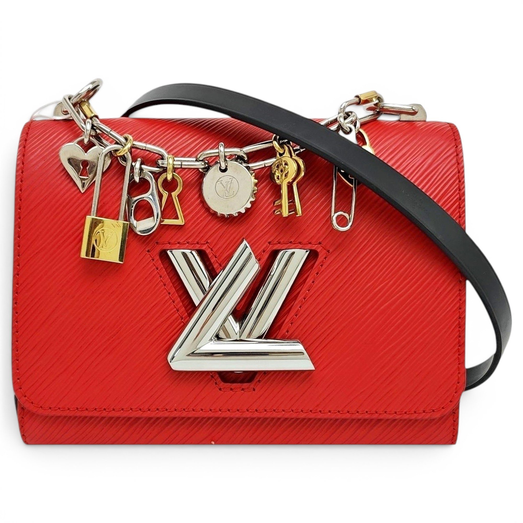 Twist leather handbag