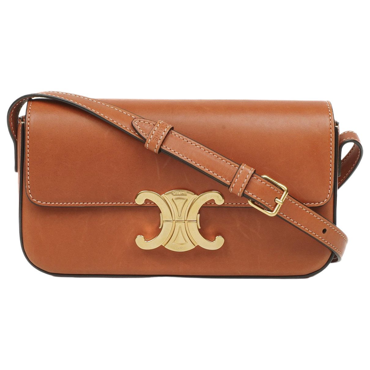Triomphe Long leather handbag