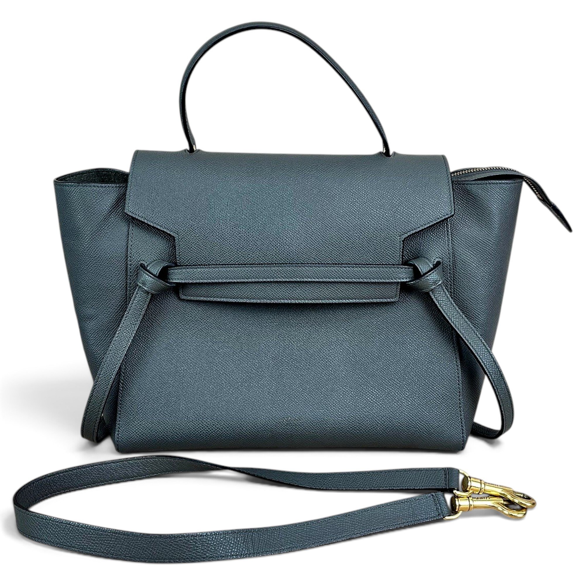 Belt leather handbag