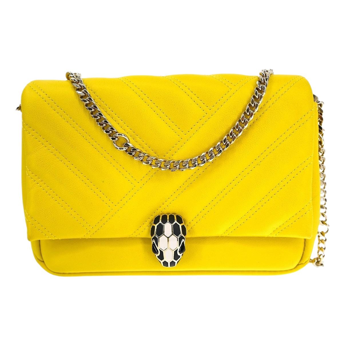 Serpenti leather handbag