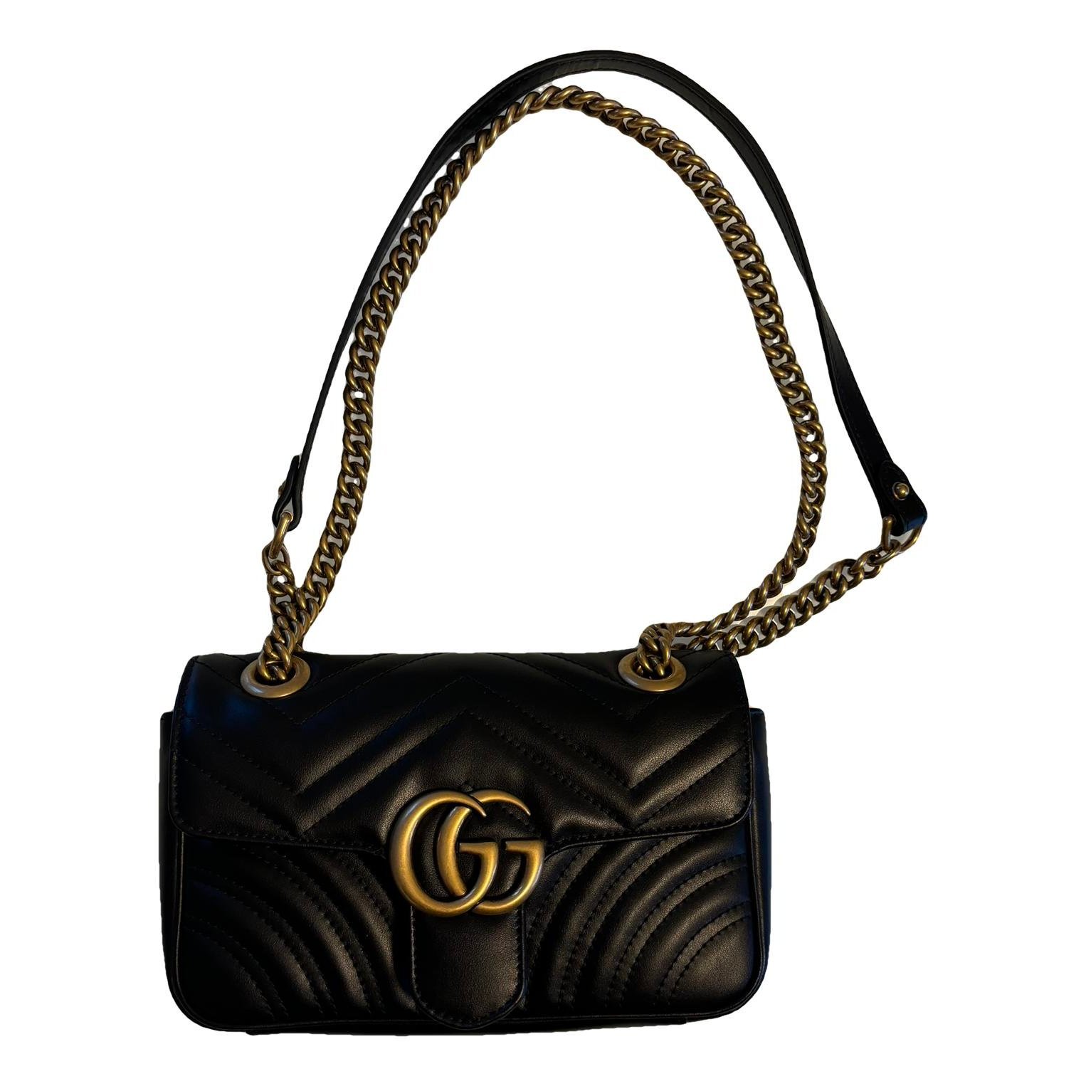 GG Marmont Flap leather crossbody bag