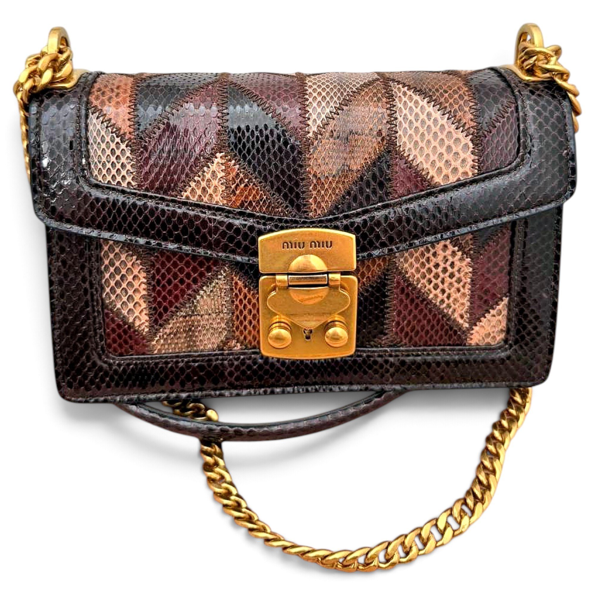Miu Confidential leather handbag