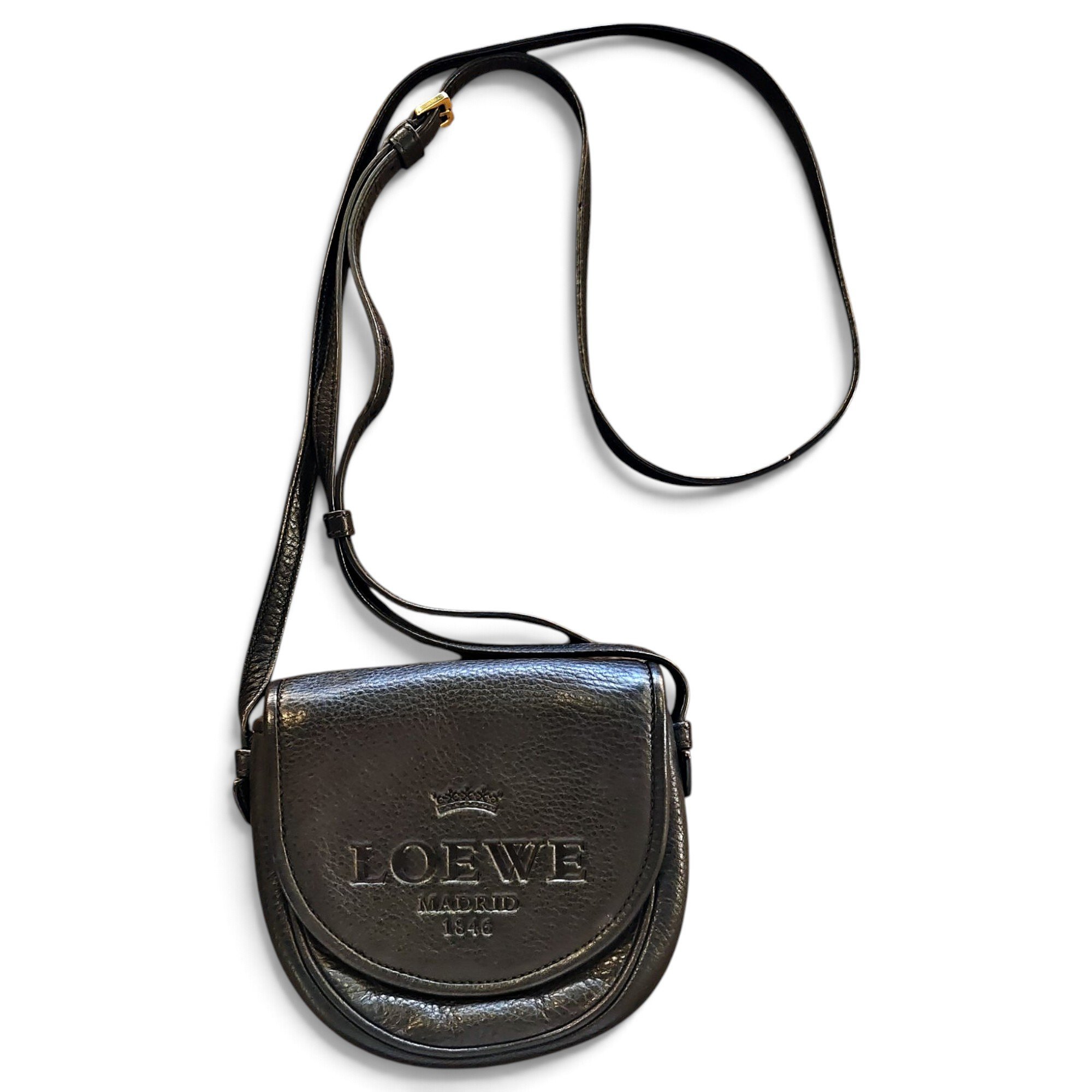 Heel leather crossbody bag