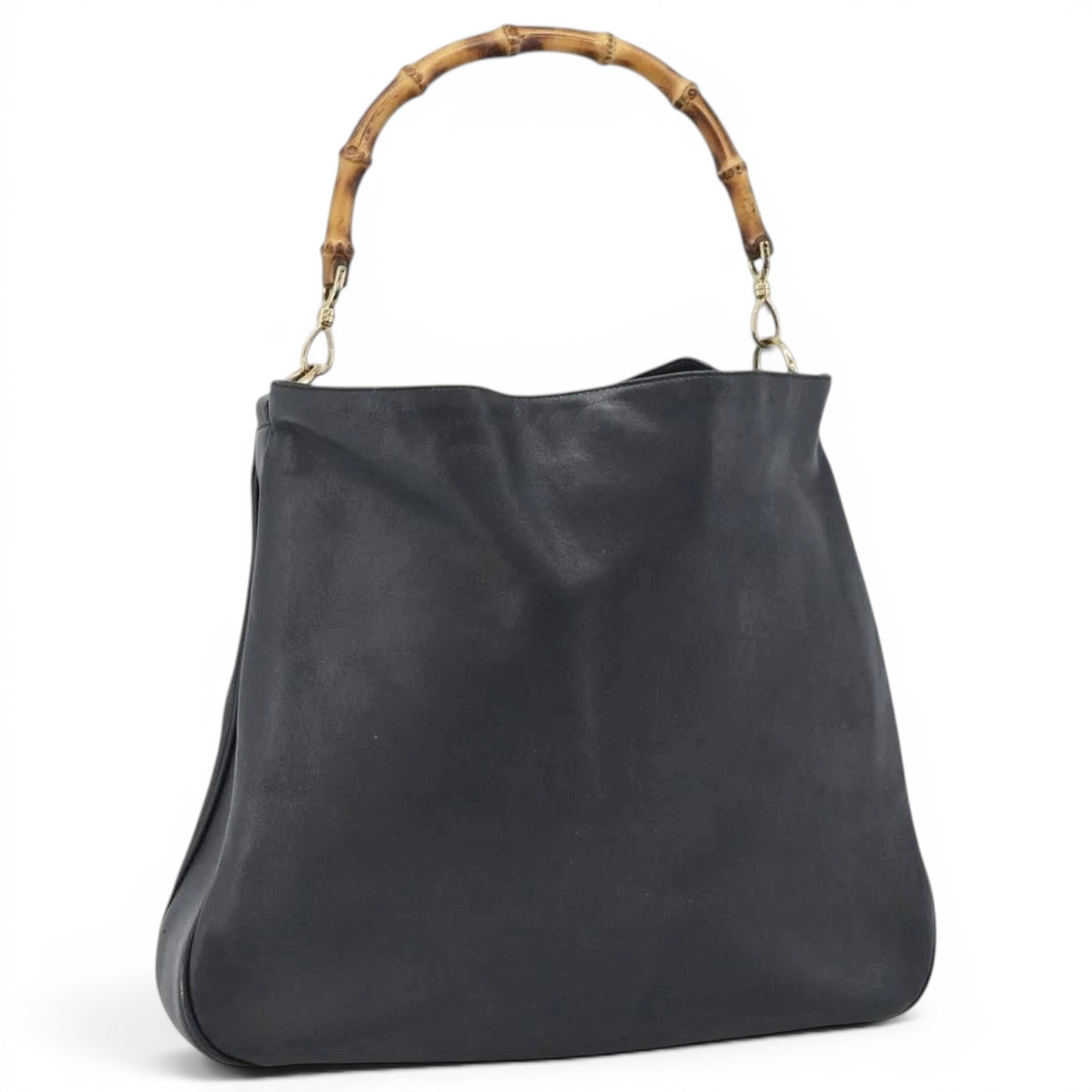 Bamboo leather handbag