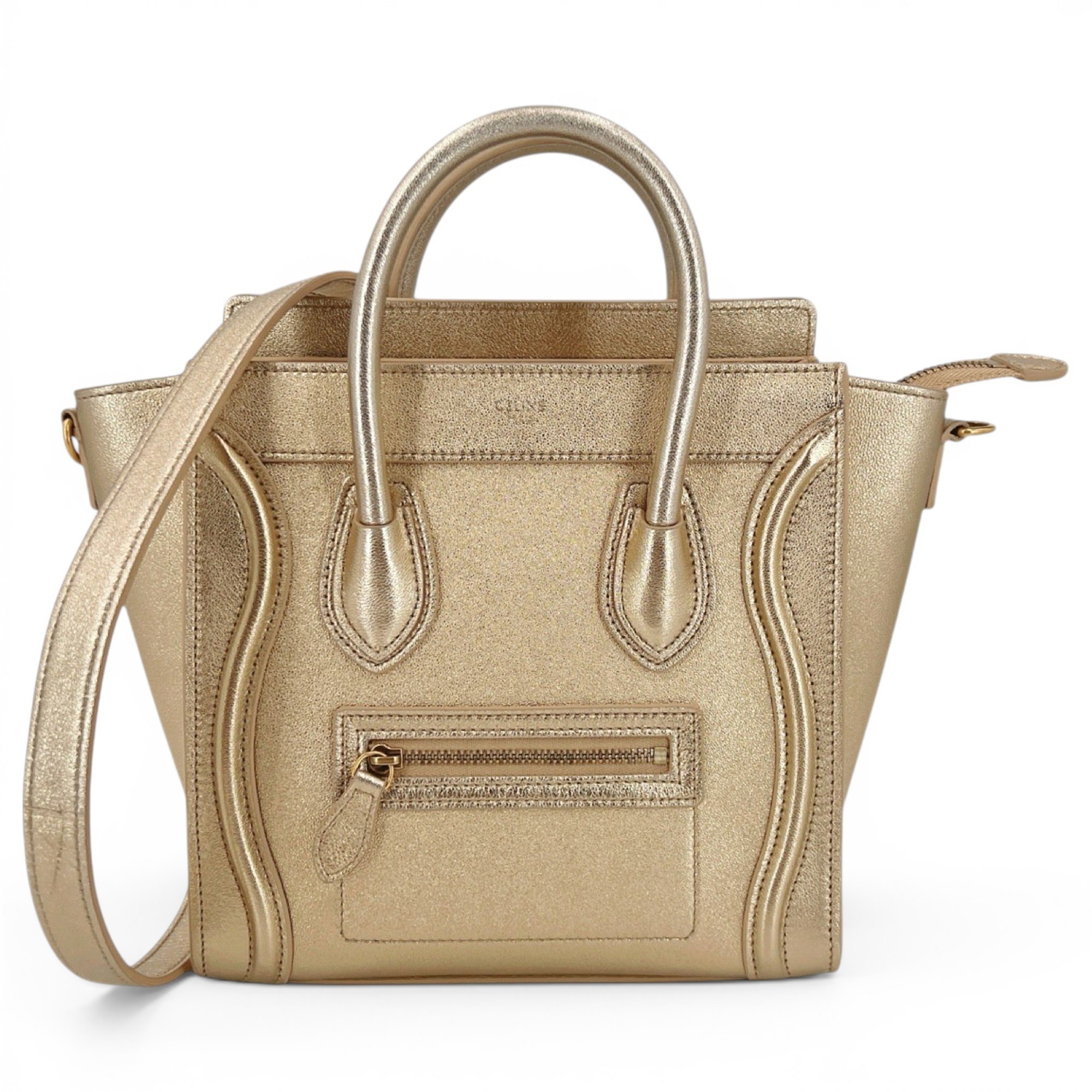 Nano Luggage leather handbag