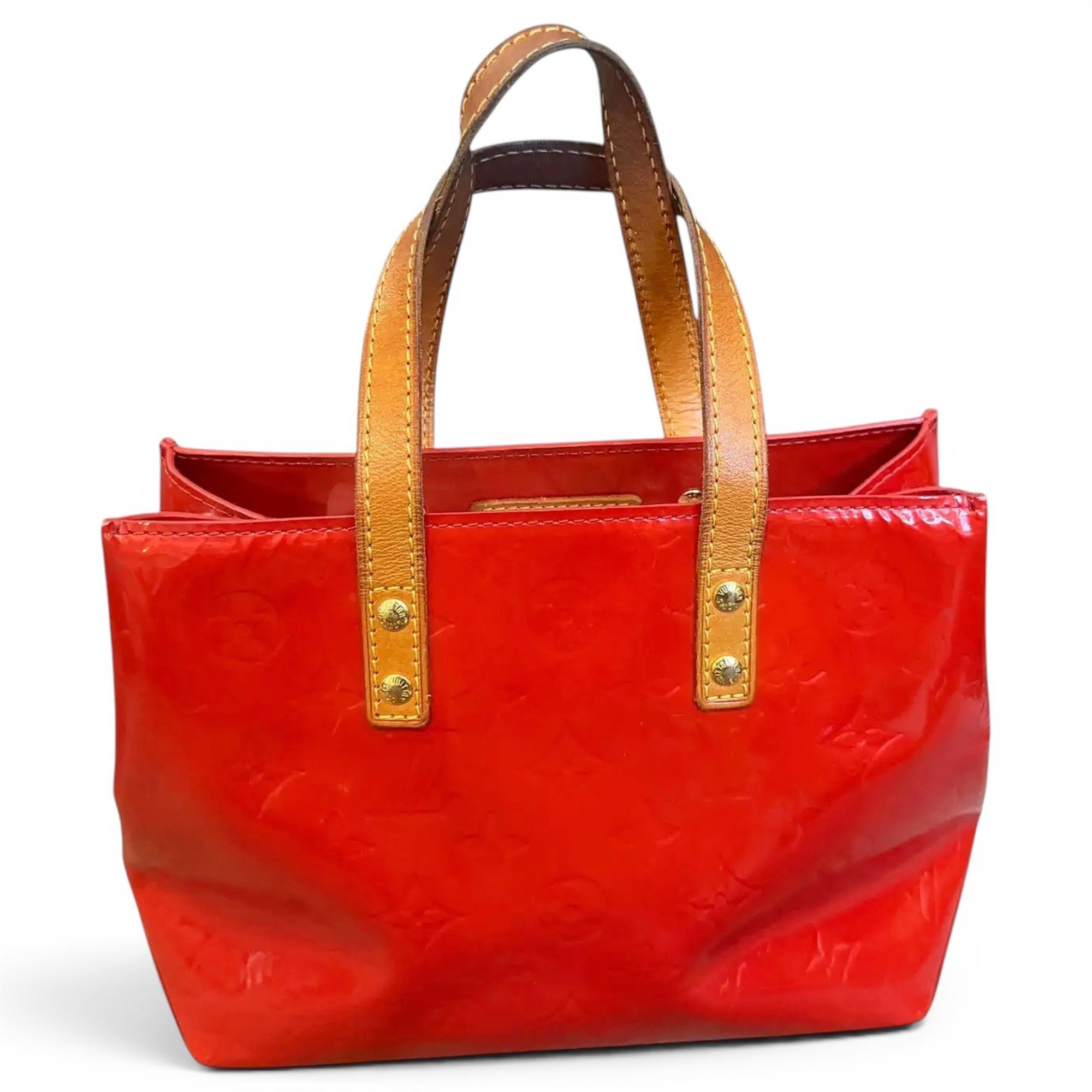 Reade patent leather tote