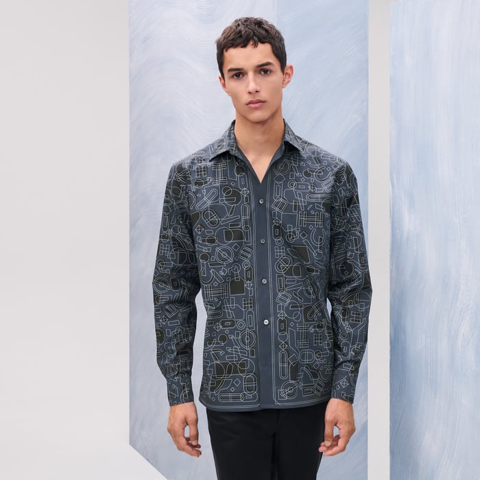 Océan "Fragments Equestres" Straight Cut Shirt