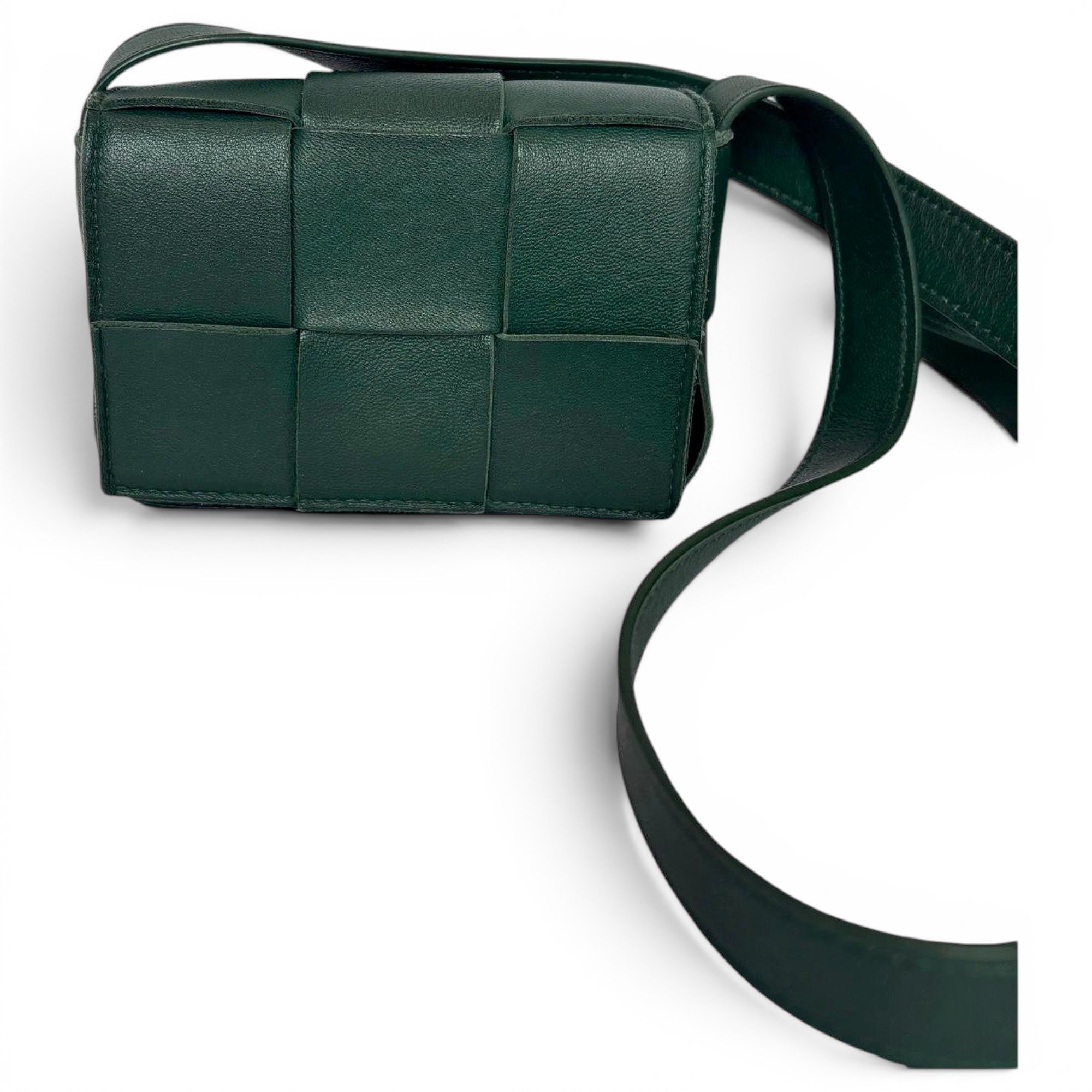 Cassette leather handbag