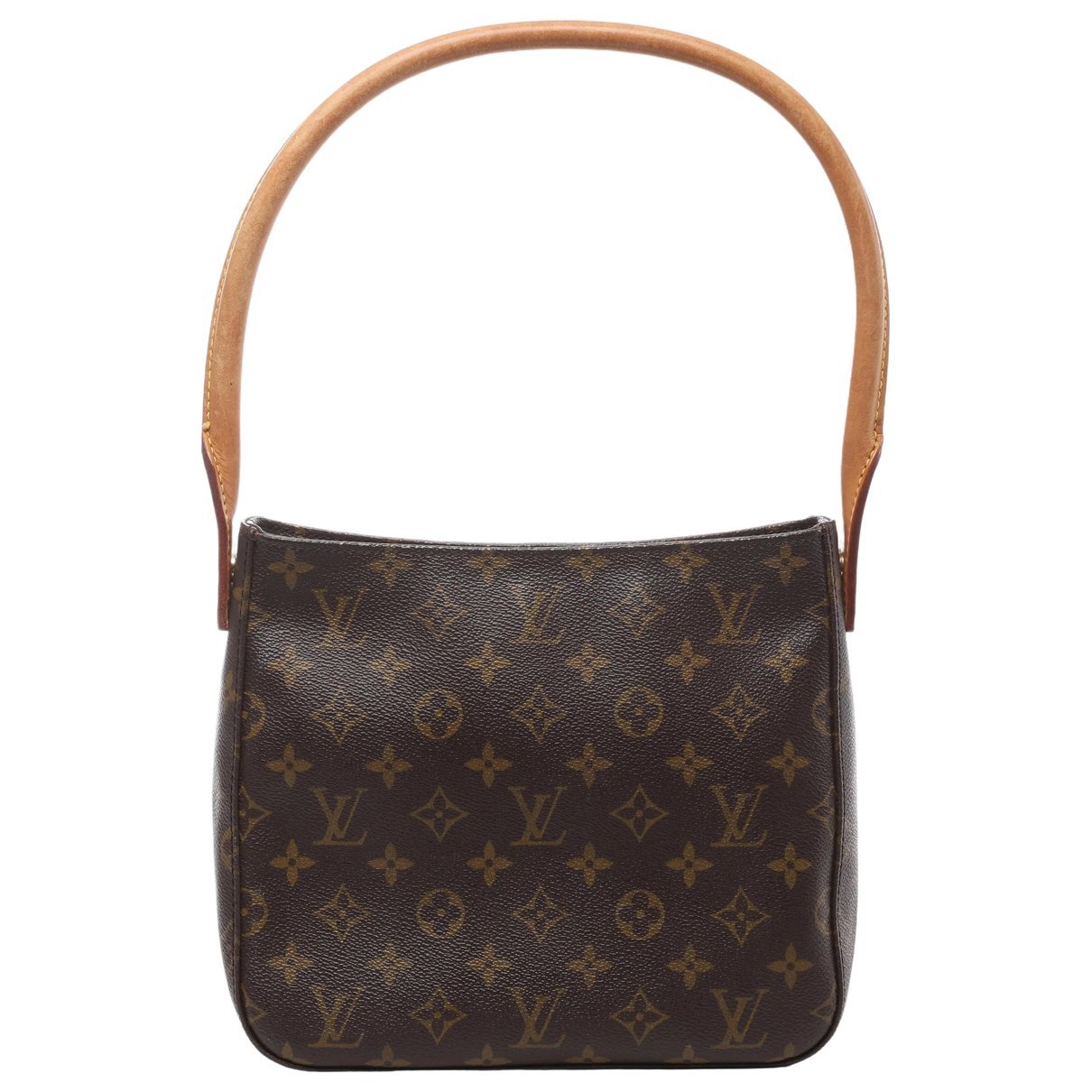 Looping leather handbag