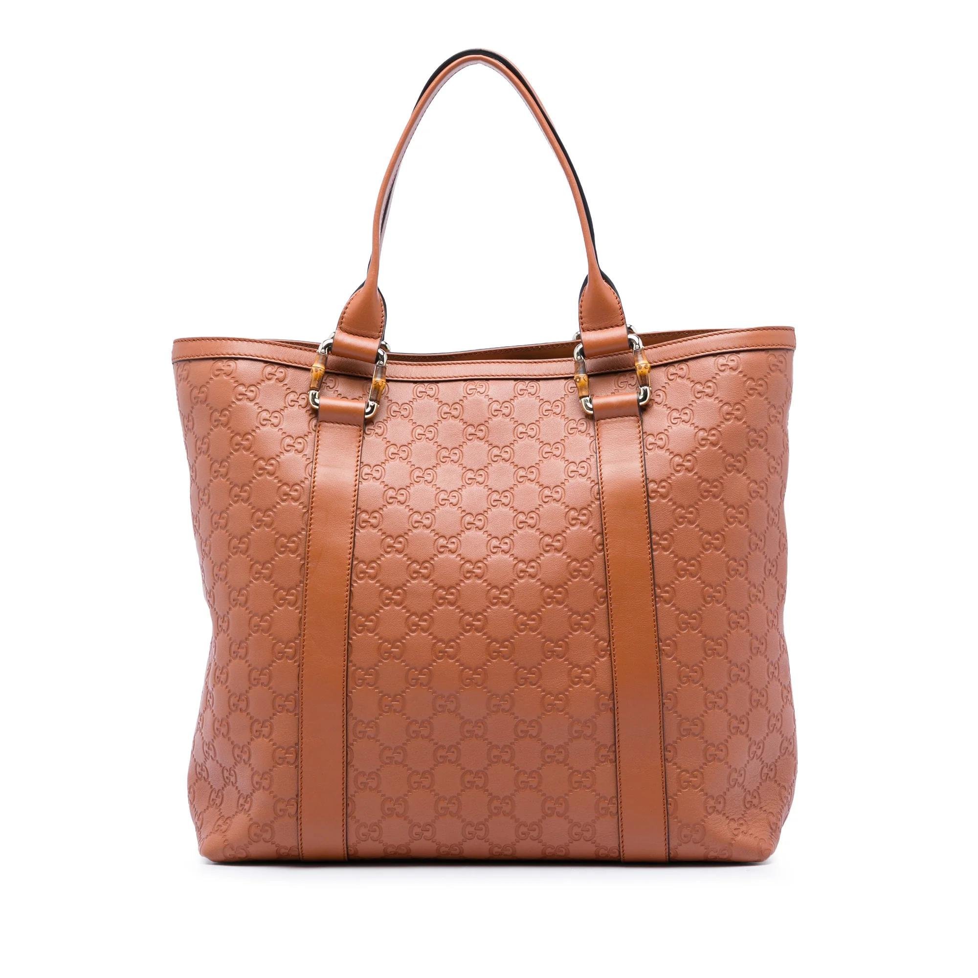 Bamboo leather tote
