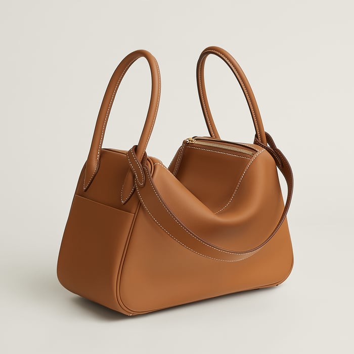 Gold Lindy 26 Bag
