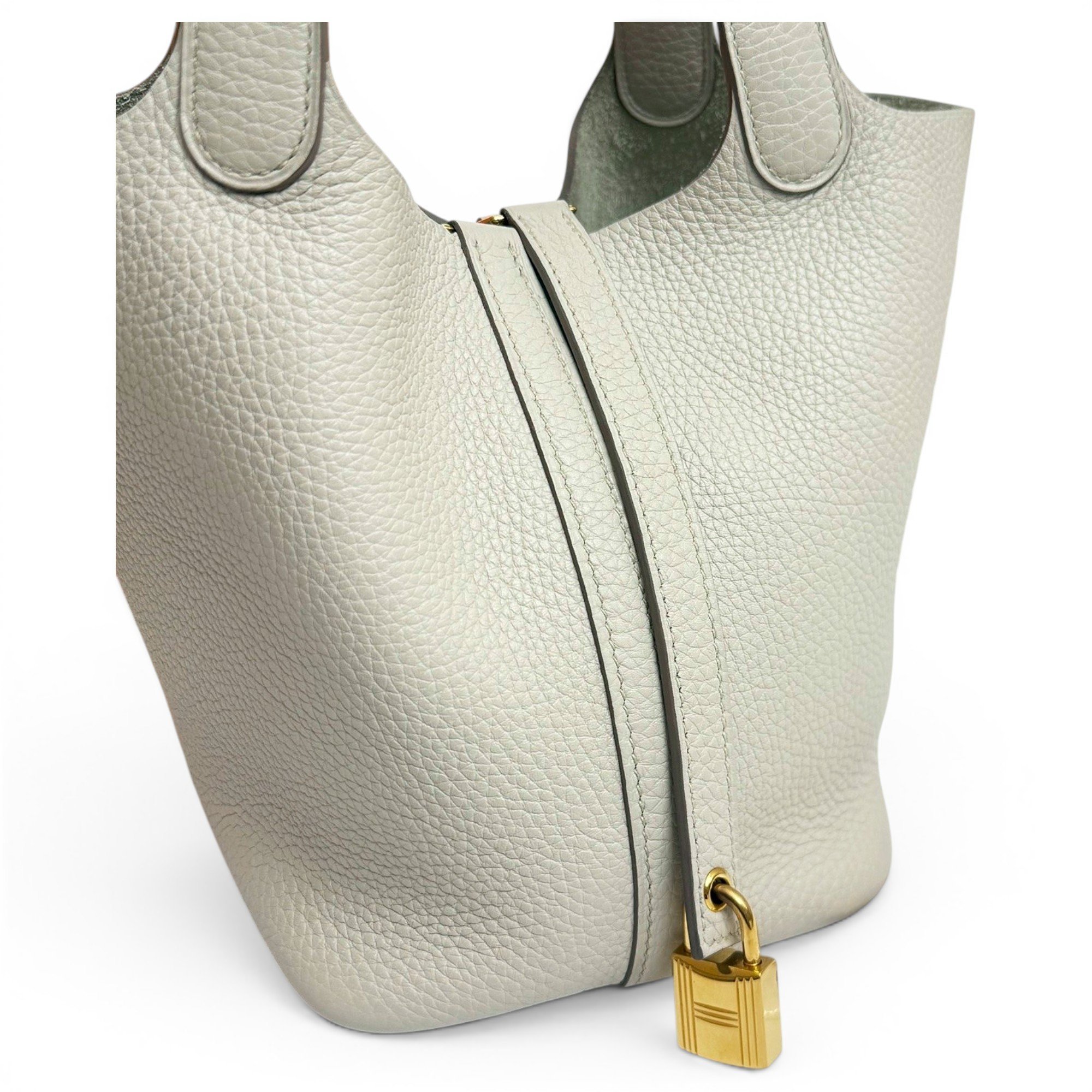 Picotin leather handbag