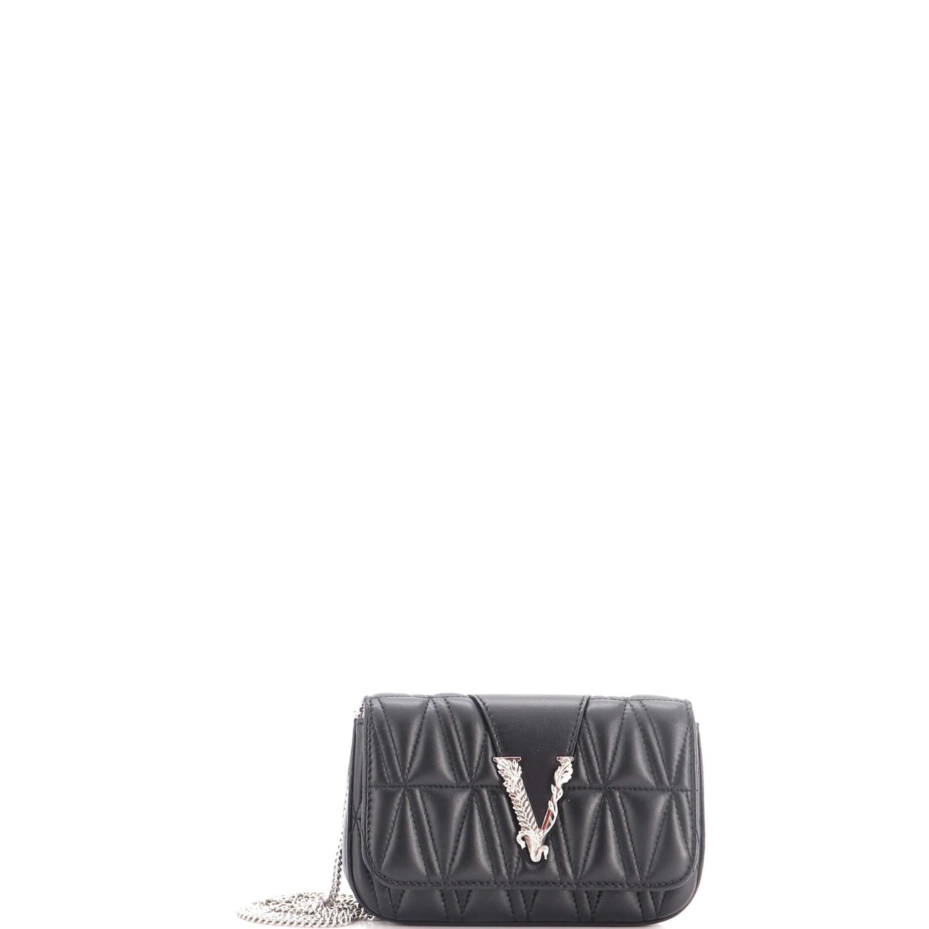 Versace Virtus leather crossbody bag