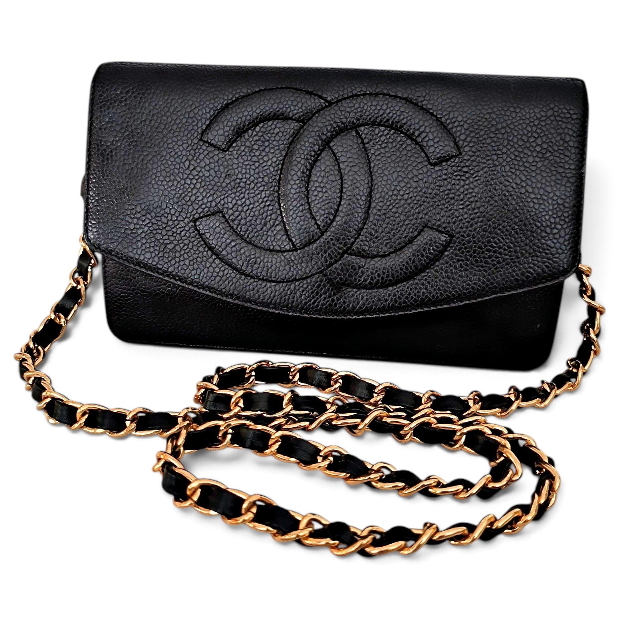 Wallet On Chain Timeless/Classique leather handbag
