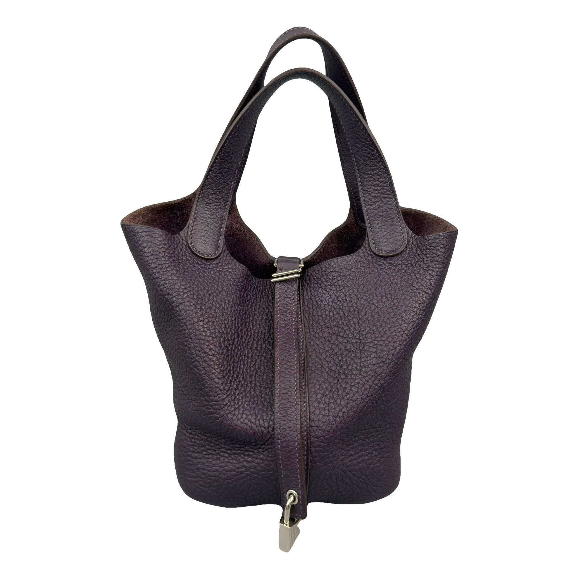 Picotin leather handbag