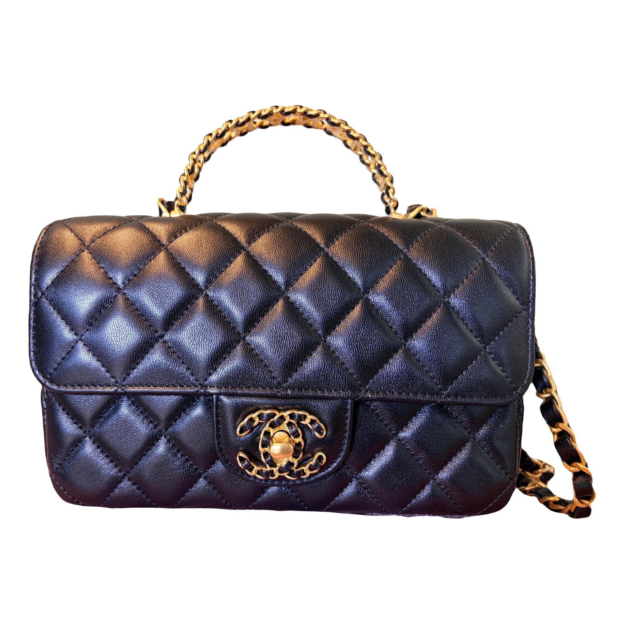 Timeless Classique Top Handle leather handbag