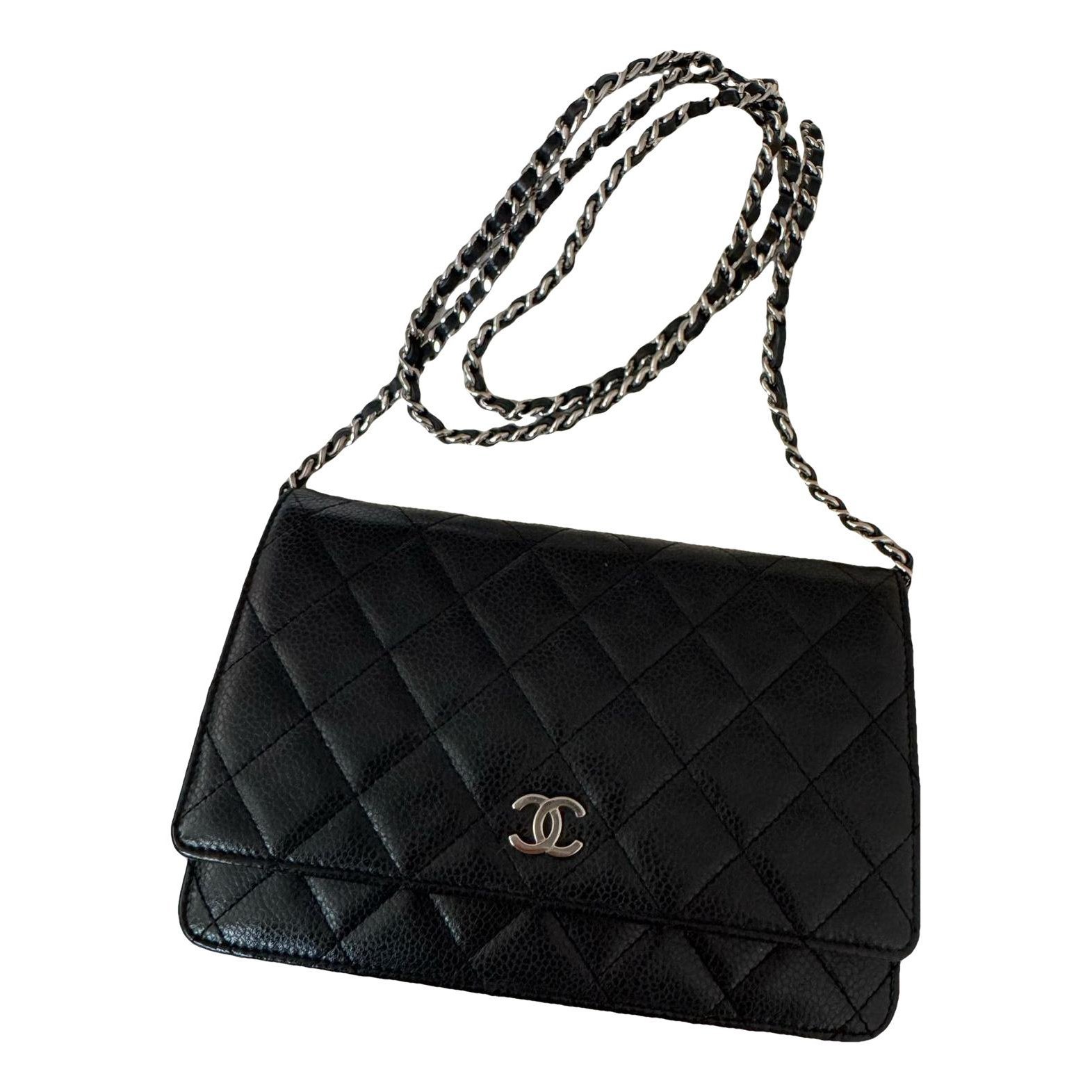 Wallet On Chain Timeless/Classique leather crossbody bag