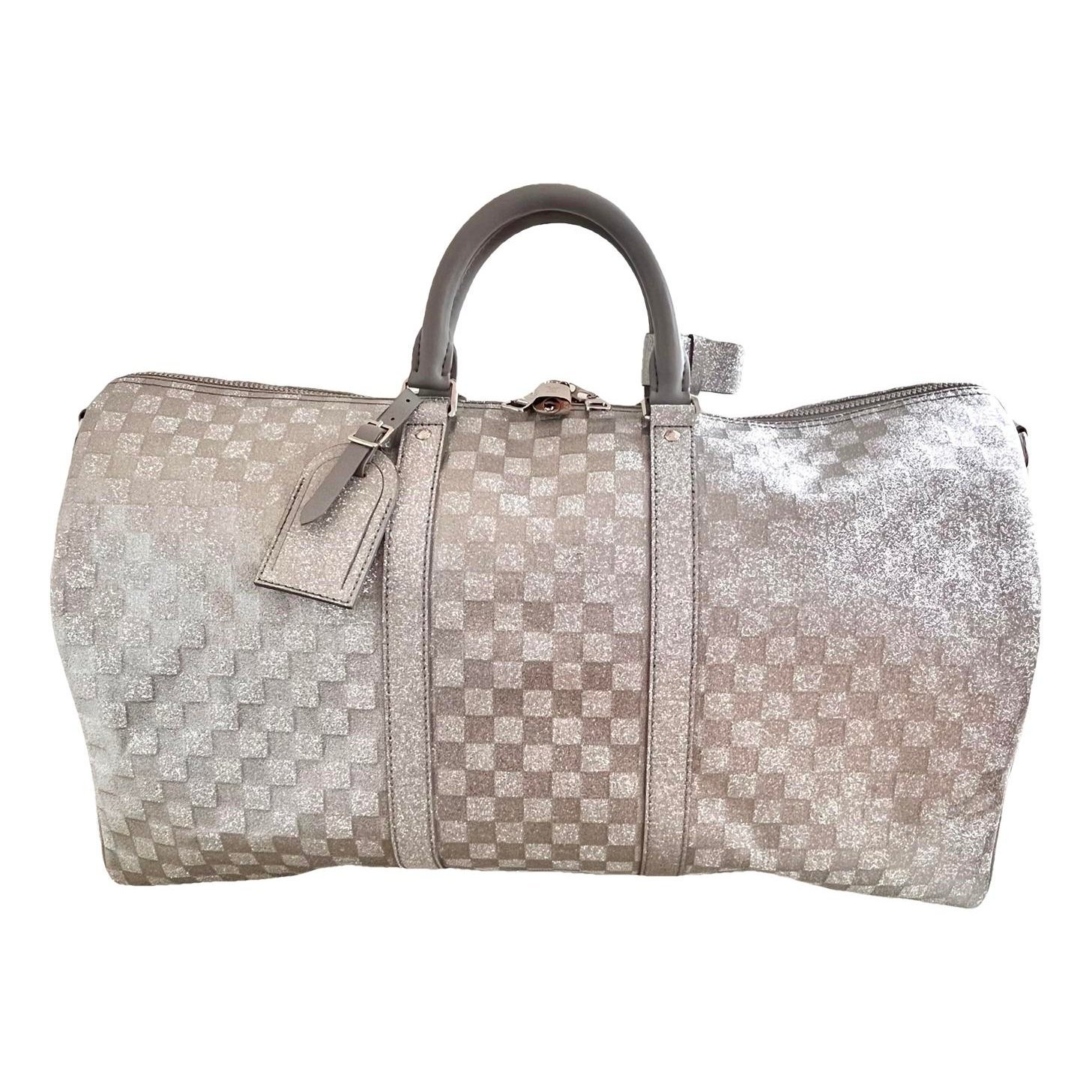 Keepall leather travel bag