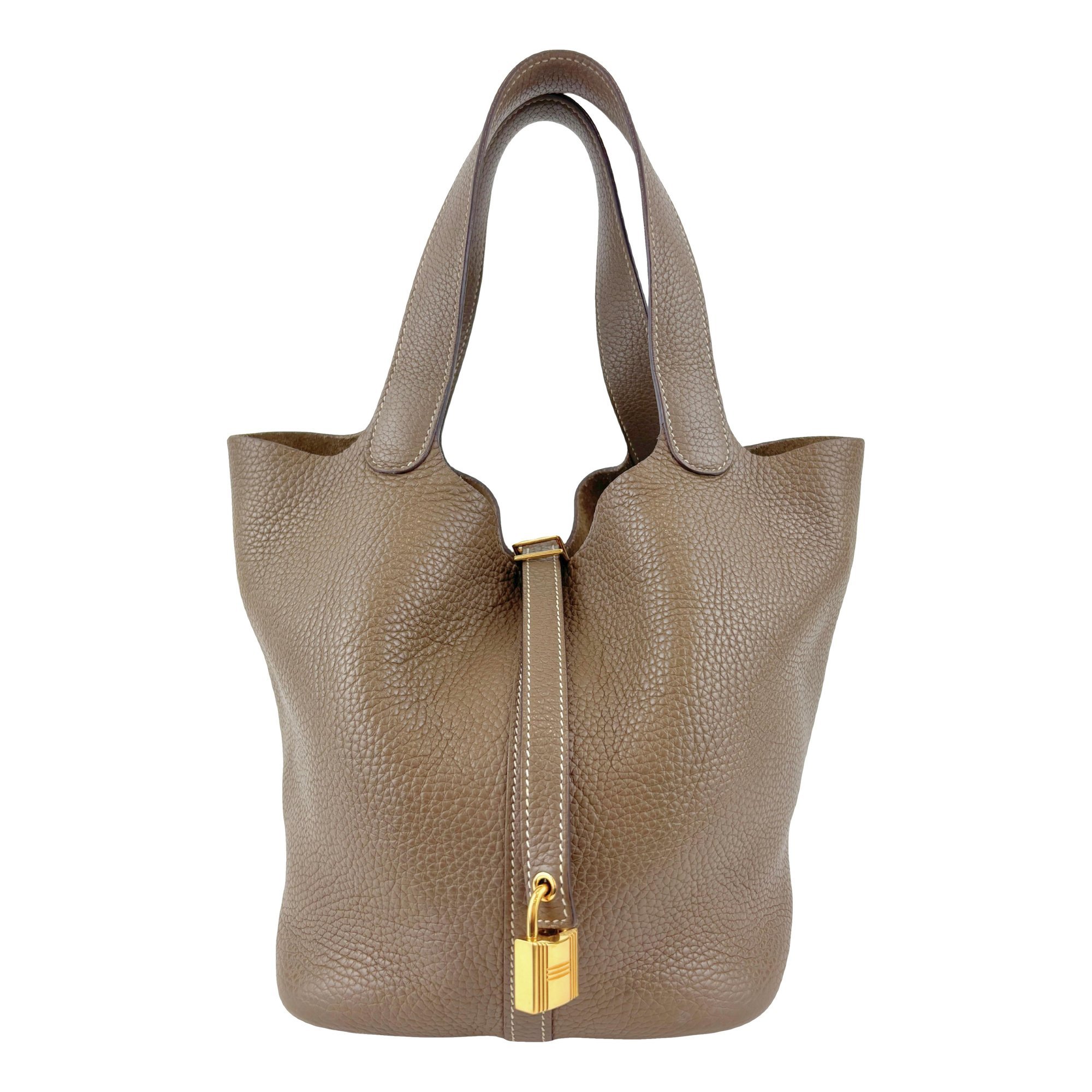 Picotin leather handbag