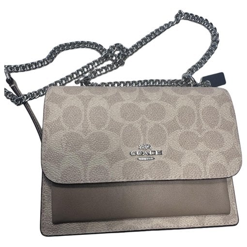 Leather clutch bag