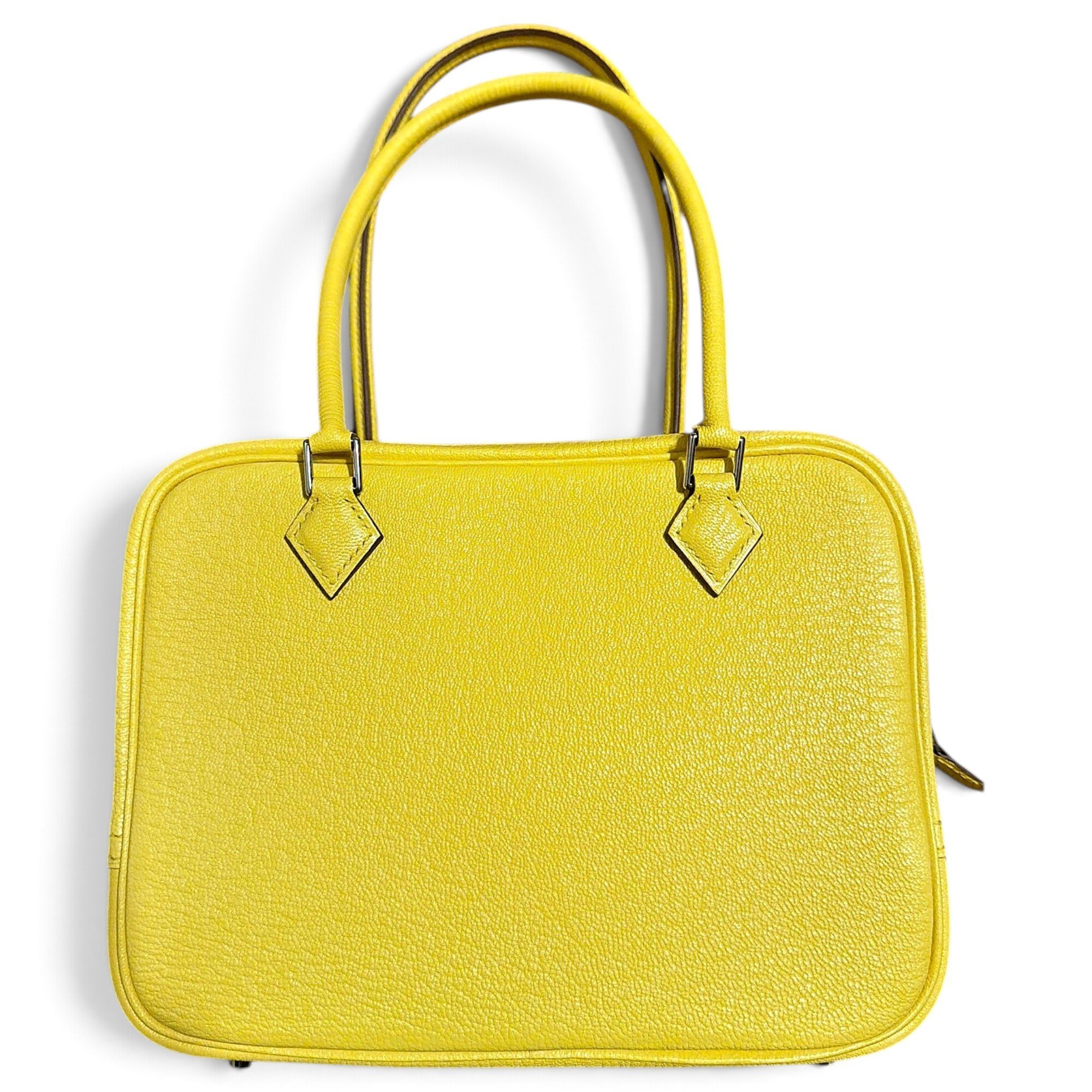 Hermes Plume Handbag Jaune Citron