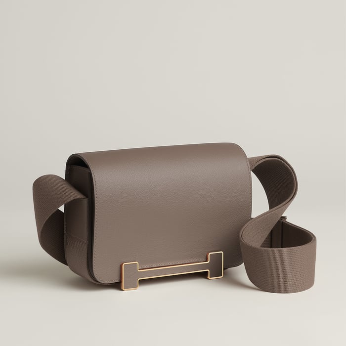 Étoupe Hermès Geta Bag