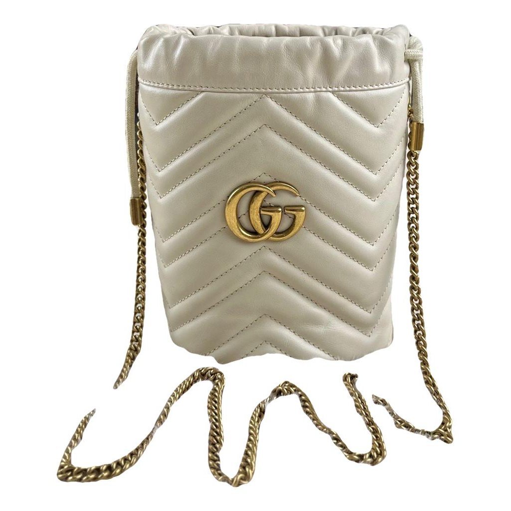 GG Marmont Chain Bucket leather handbag