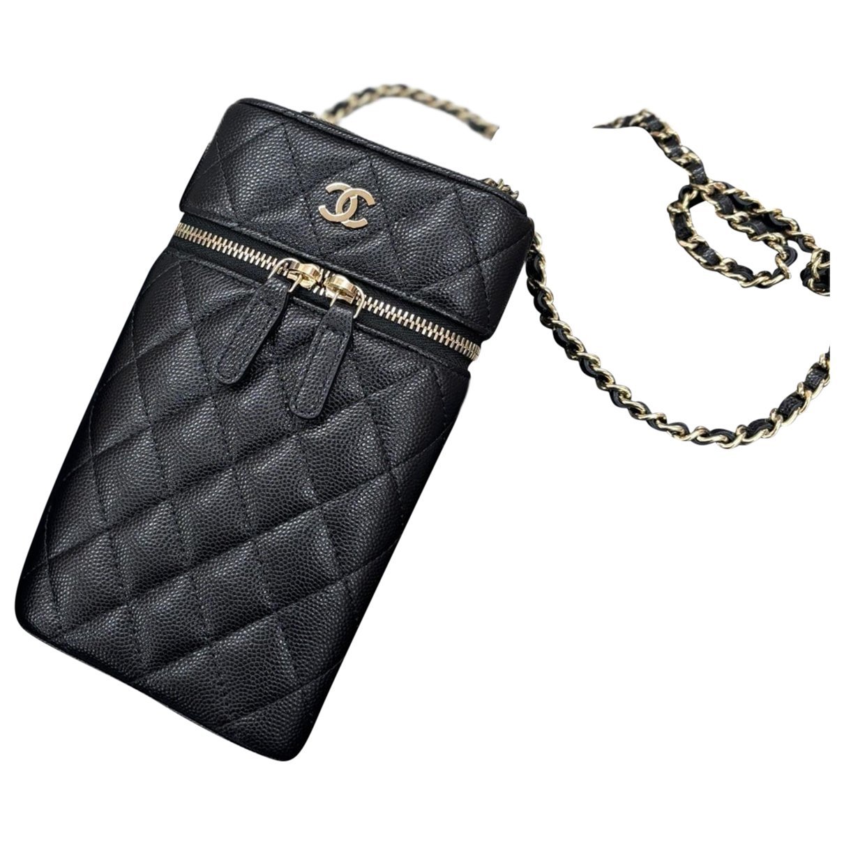 Trendy CC Vanity leather handbag