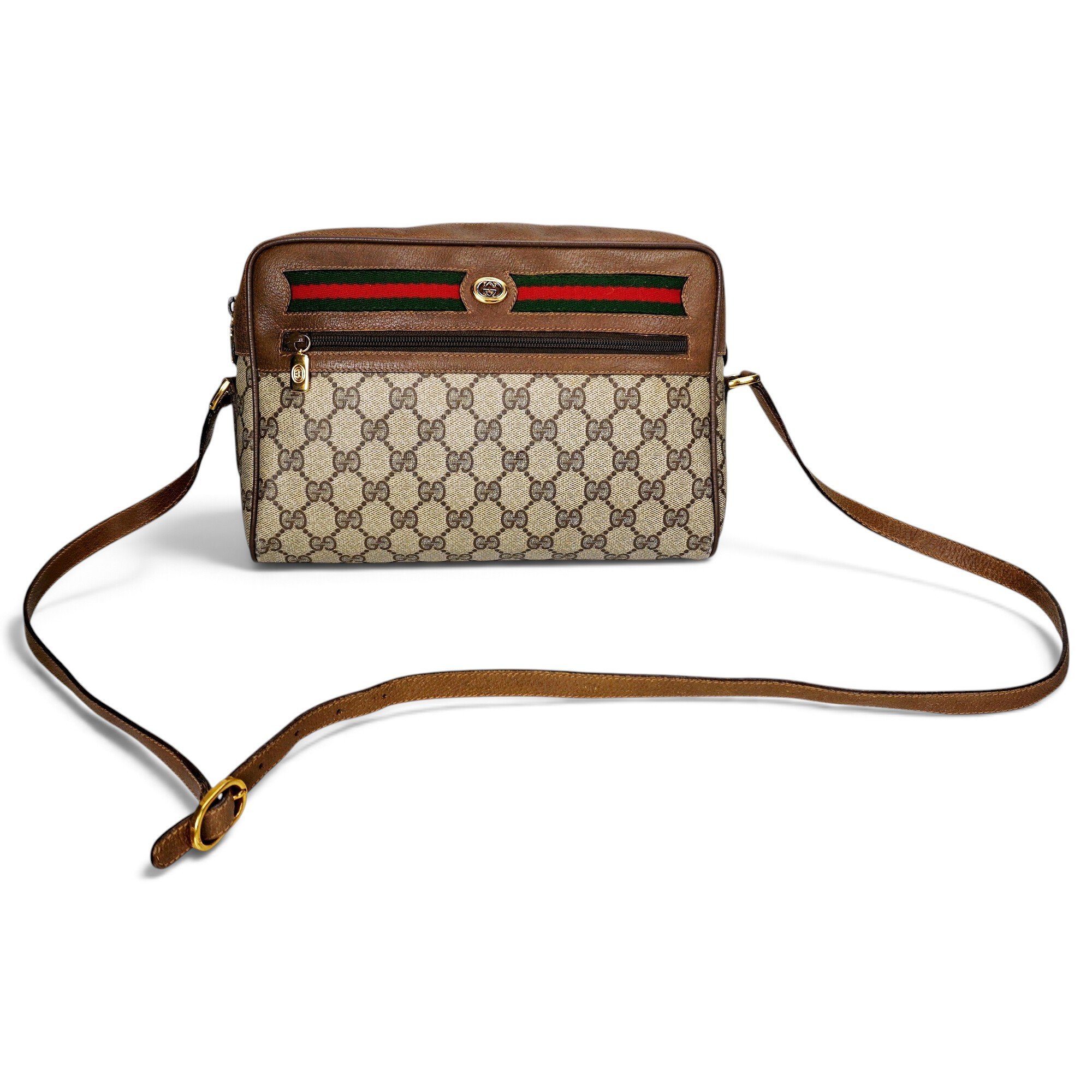 Ophidia leather crossbody bag
