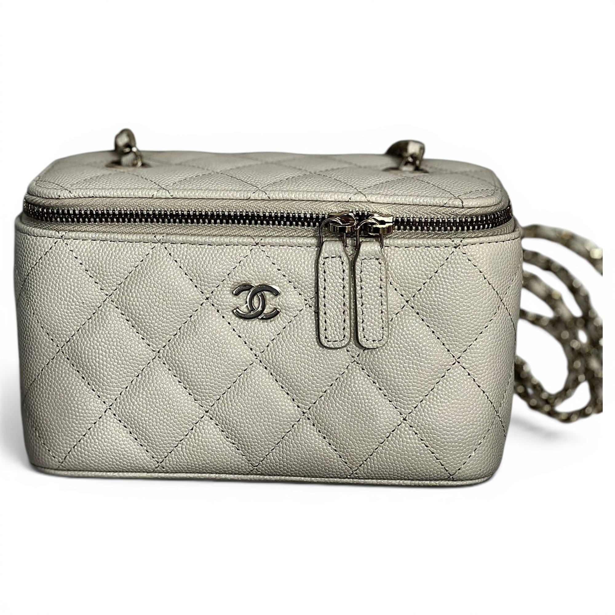 Vanity leather handbag