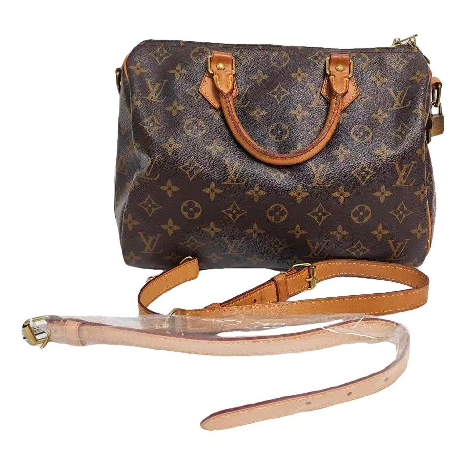 Speedy leather handbag