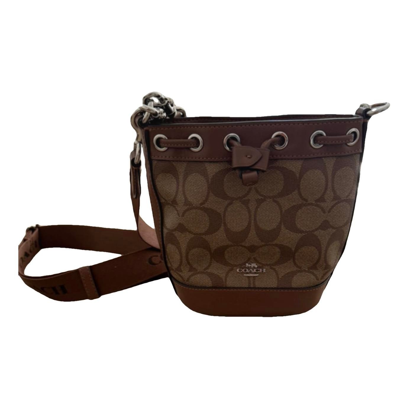 Canvas Courier Crossbody leather crossbody bag