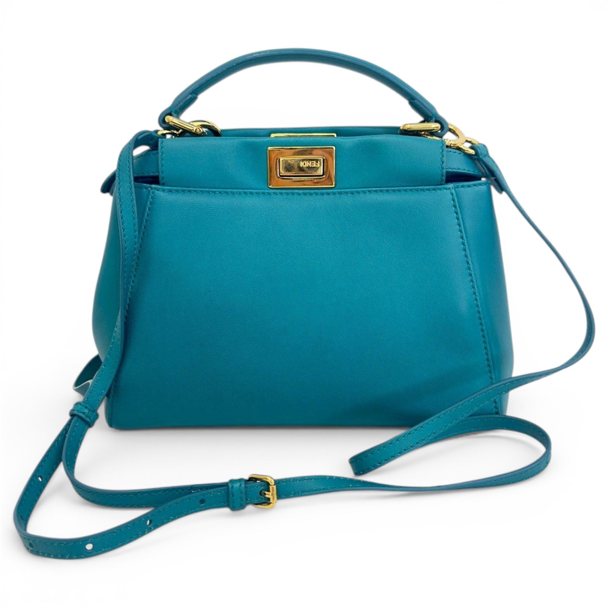 Peekaboo leather handbag