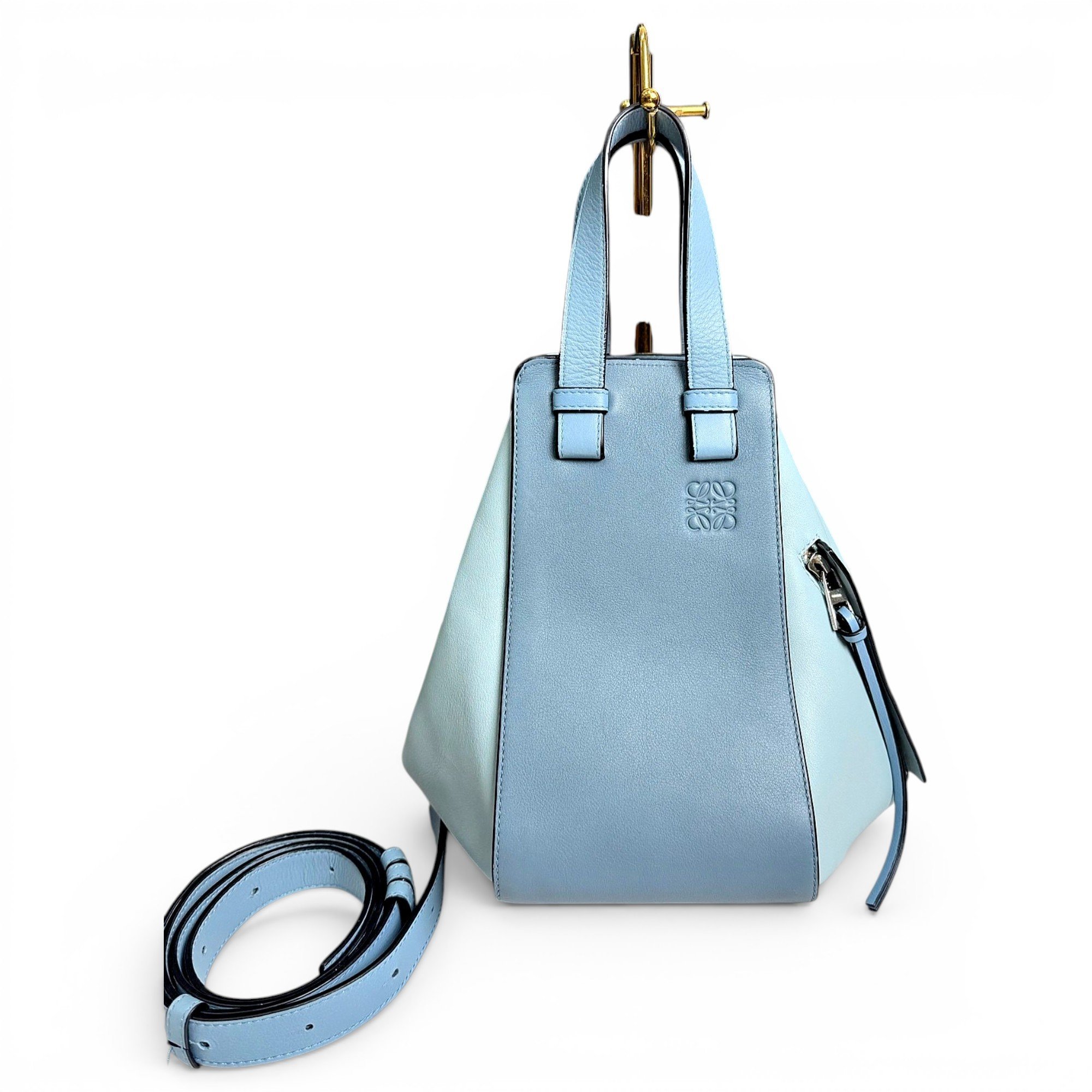 Hammock leather handbag