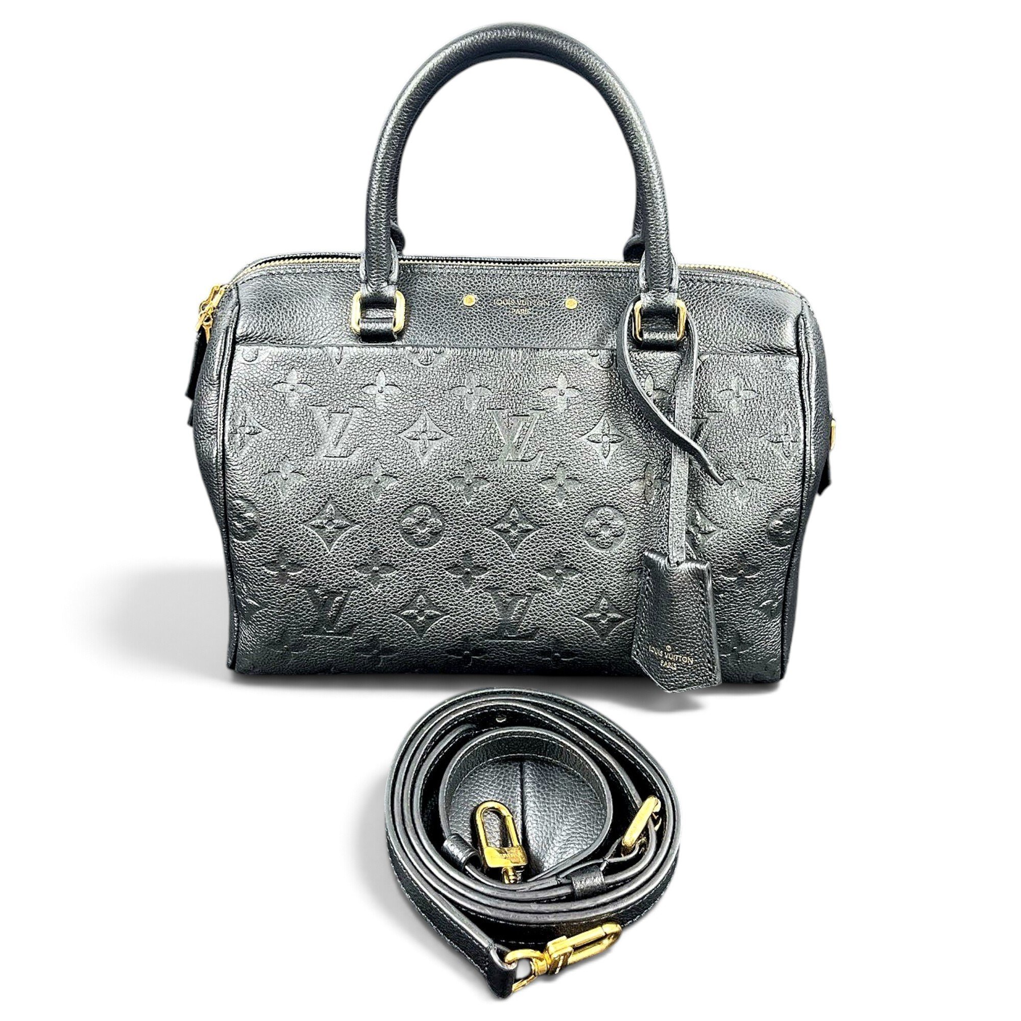 Speedy leather handbag
