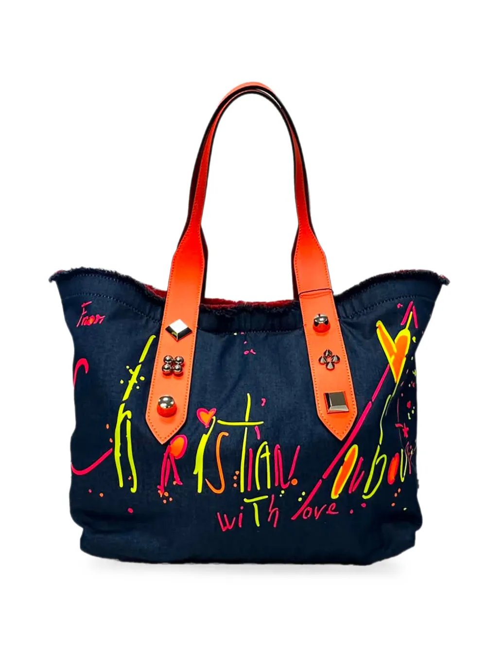 Christian Louboutin 2020 Frangibus fringed tote bag