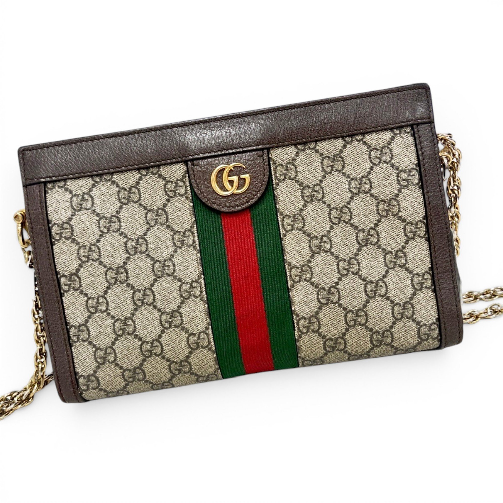 Ophidia Chain leather handbag